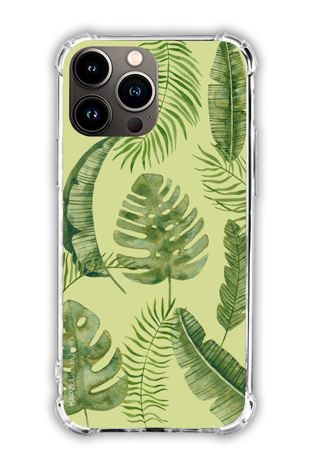 Green - Full Design – Plants Case - iPhone 13 Pro Max - Transparent Case