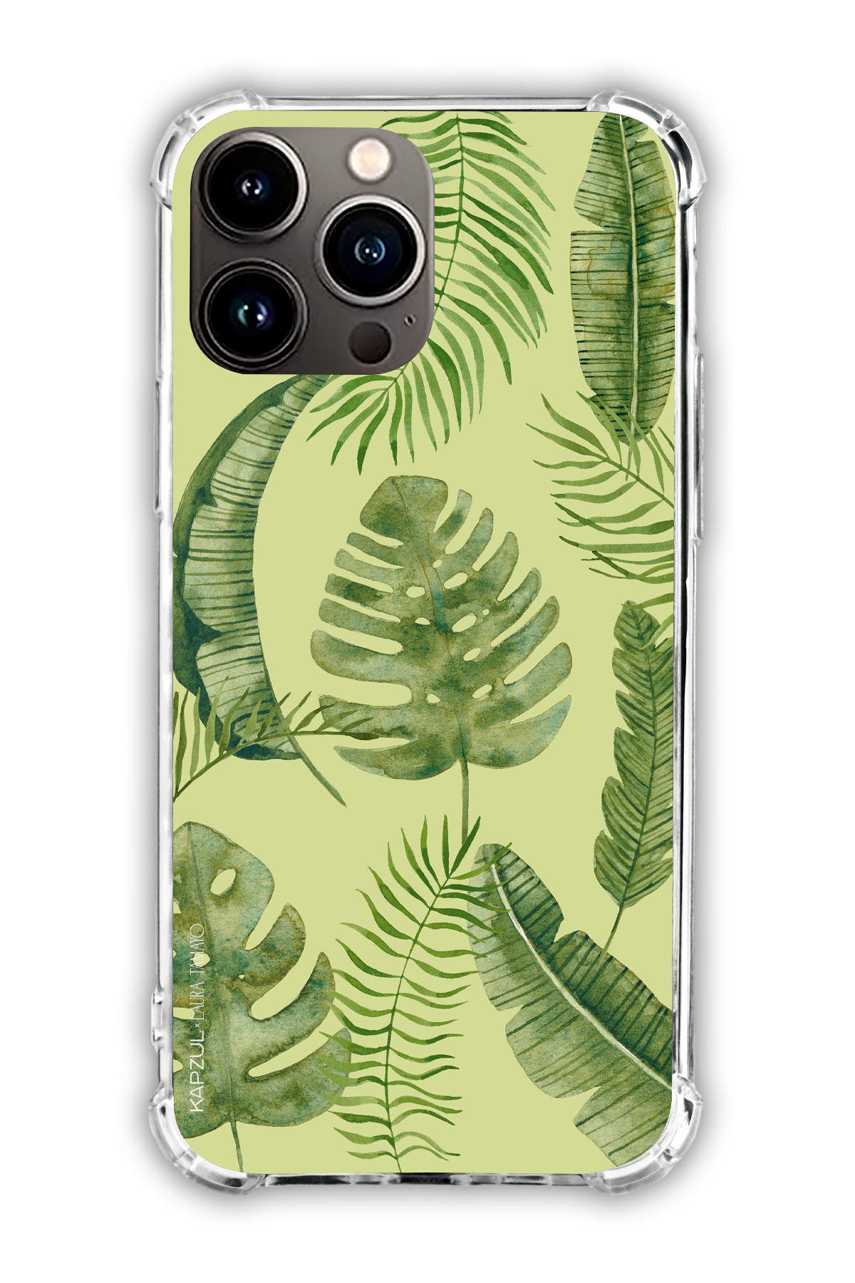 Green - Full Design – Plants Case - iPhone 16 Pro Max - Transparent Case