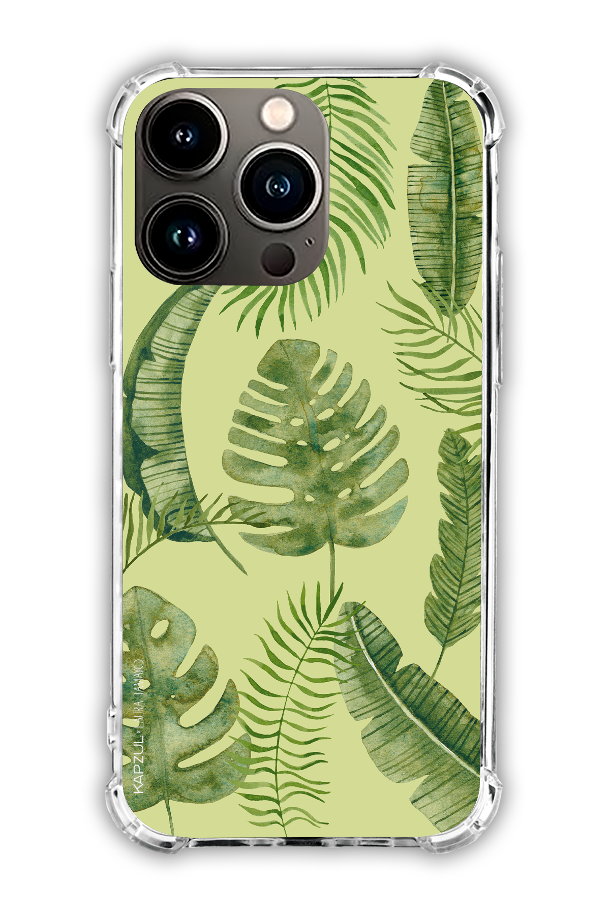 Green - Full Design – Plants Case - iPhone 13 Pro - Transparent Case