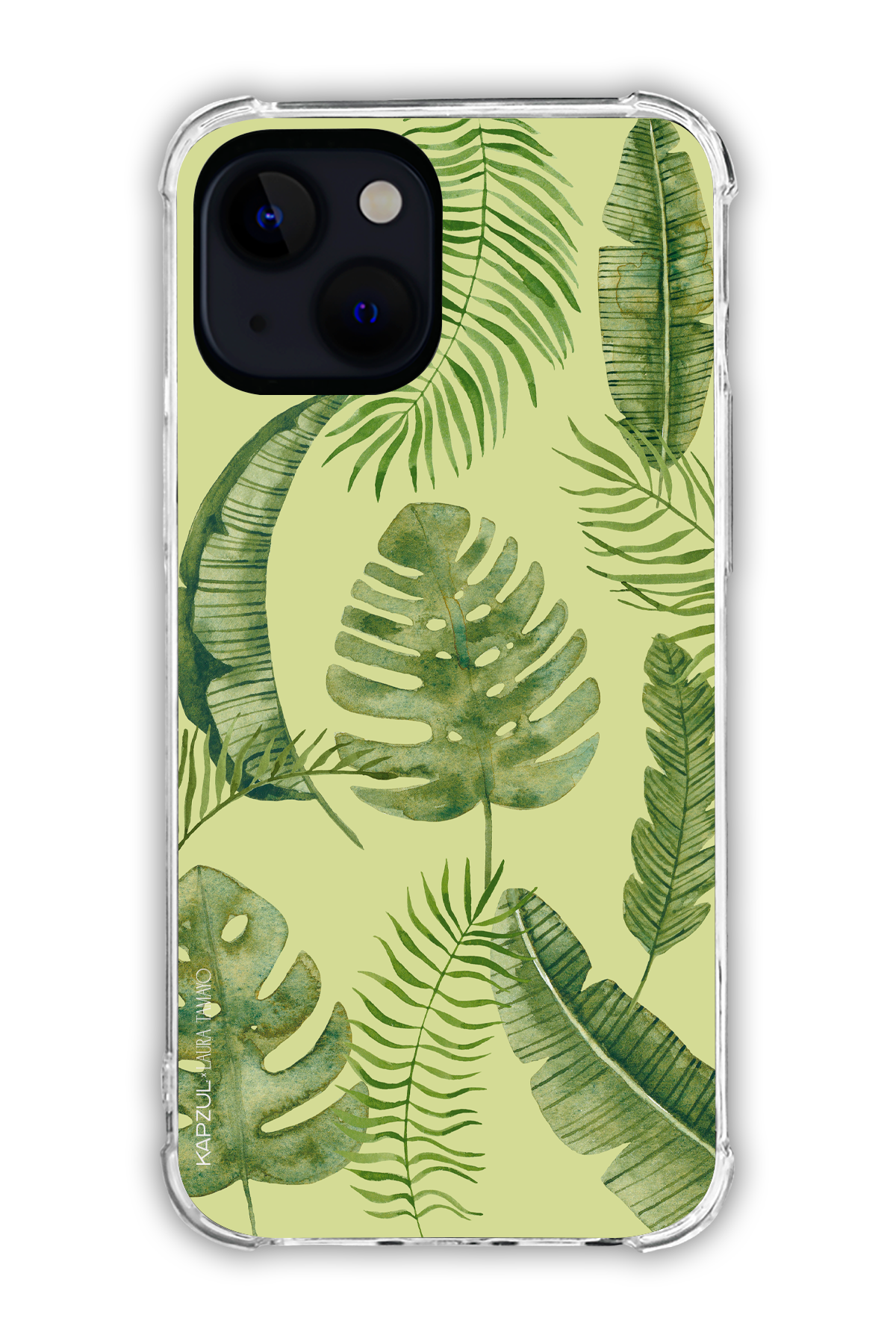 Green - Full Design – Plants Case - iPhone 15 Plus - Transparent Case