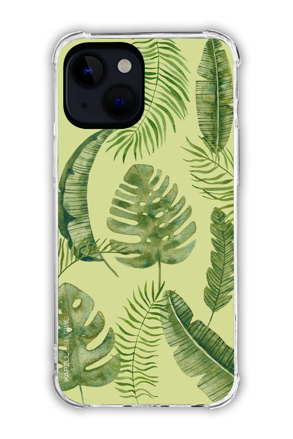 Green - Full Design – Plants Case - iPhone 15 - Transparent Case