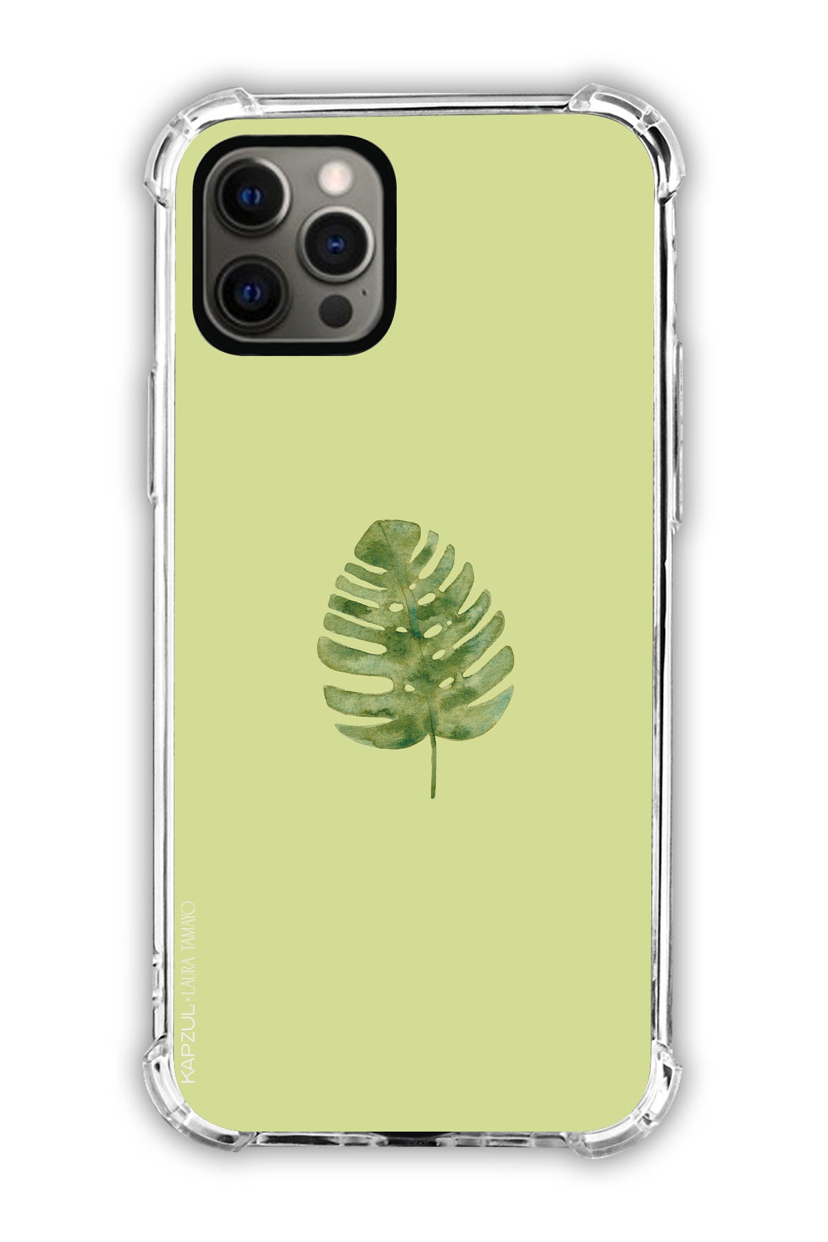 Green - Simple Design – Plants Case - iPhone 12  Pro - Transparent Case