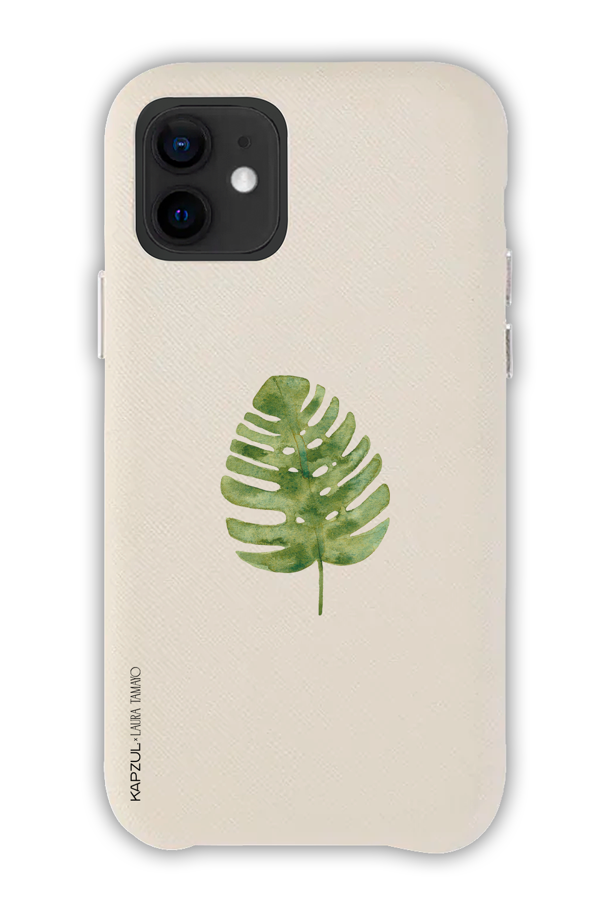 White - Simple Design – Plants Case - iPhone 12 - Leather Case