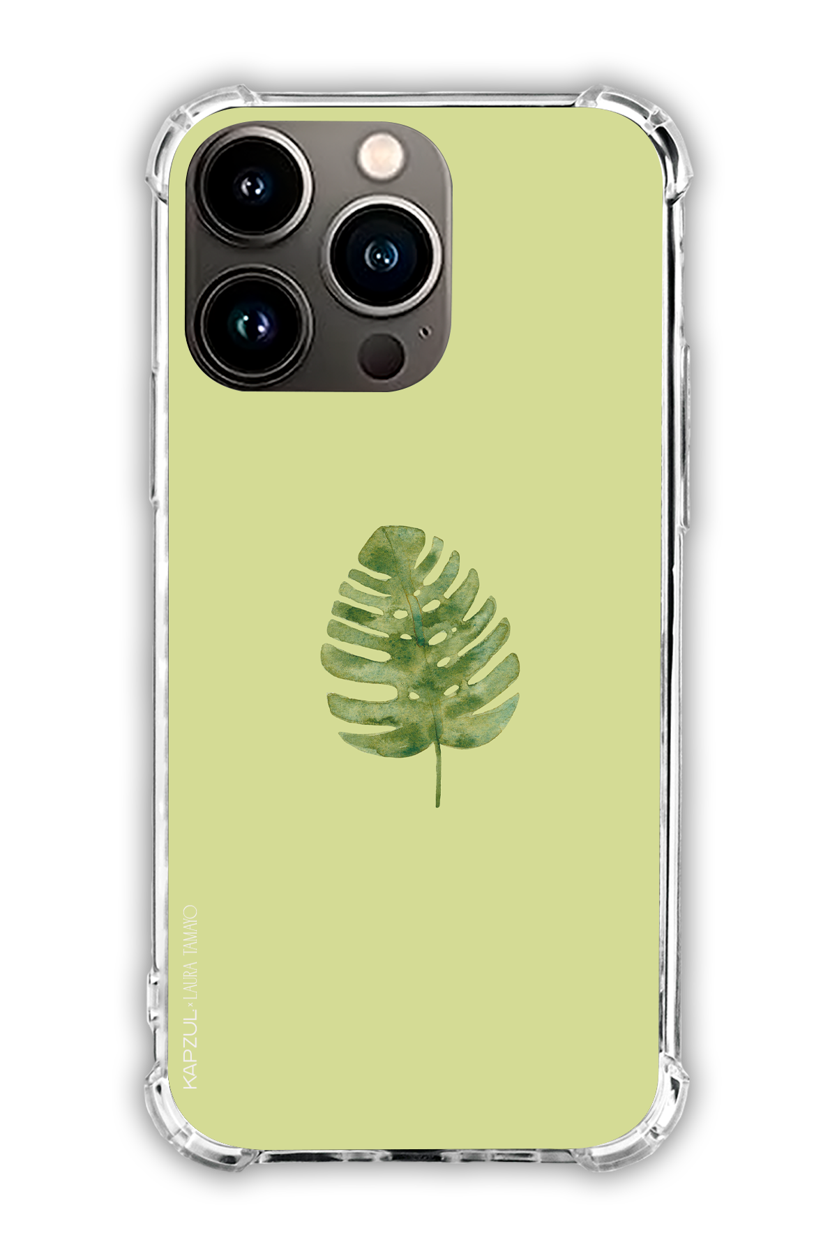 Green - Simple Design – Plants Case - iPhone 13 Pro - Transparent Case