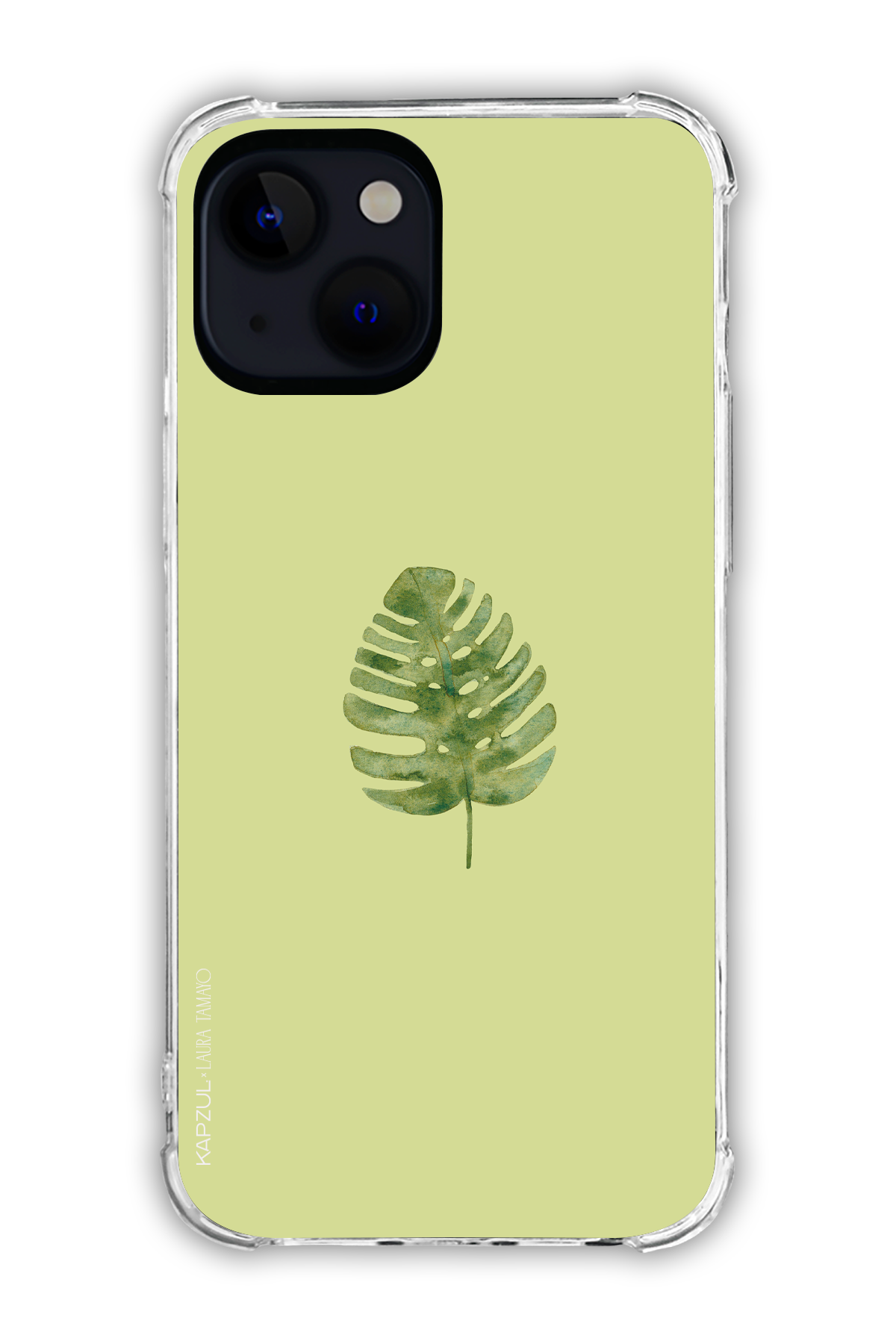 Green - Simple Design – Plants Case - iPhone 15 - Transparent Case