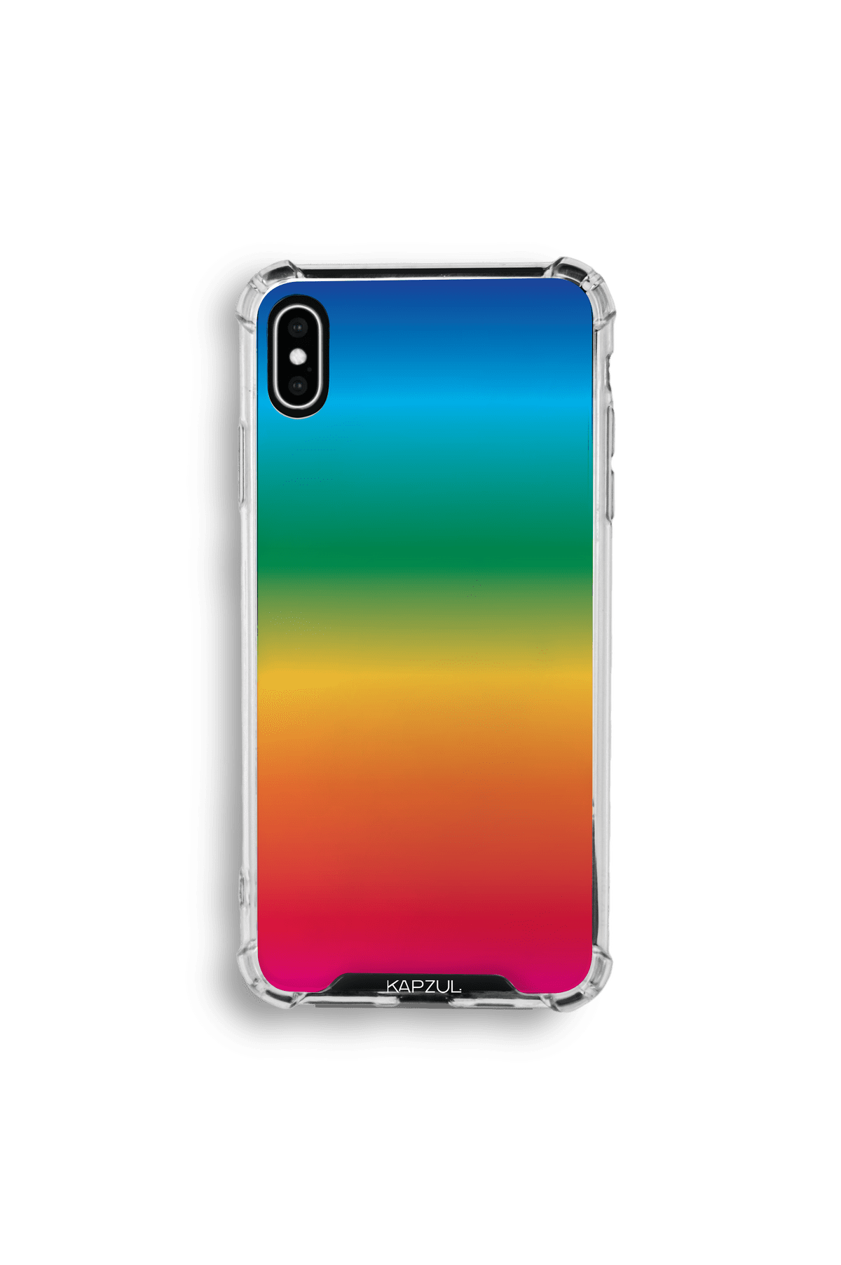 Rainbow - The Edgy One Collection - iPhone XS Max - Transparent Leather Case