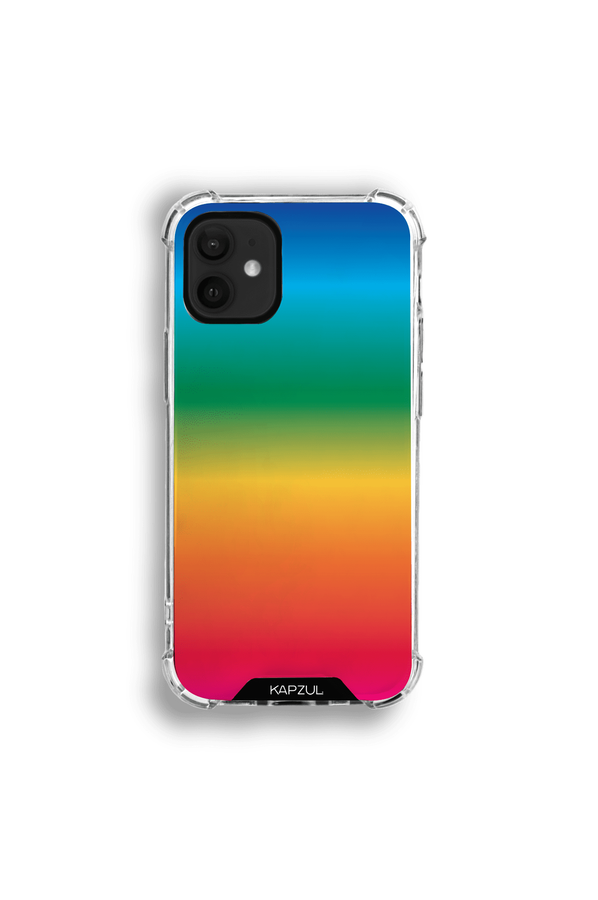 Rainbow - The Edgy One Collection - iPhone 12 Mini - Transparent Leather Case