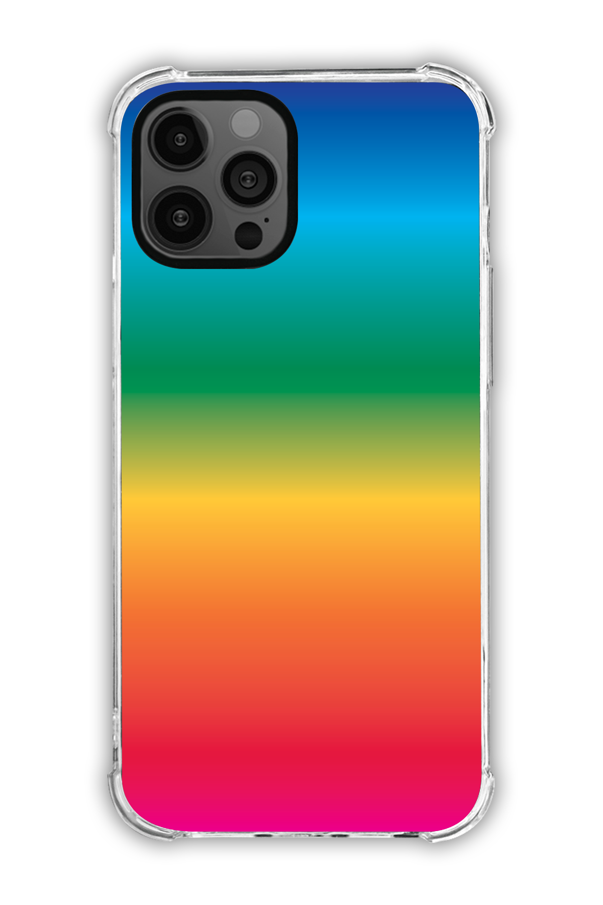 Rainbow - The Edgy One Collection - iPhone 12 Pro Max - Transparent Case