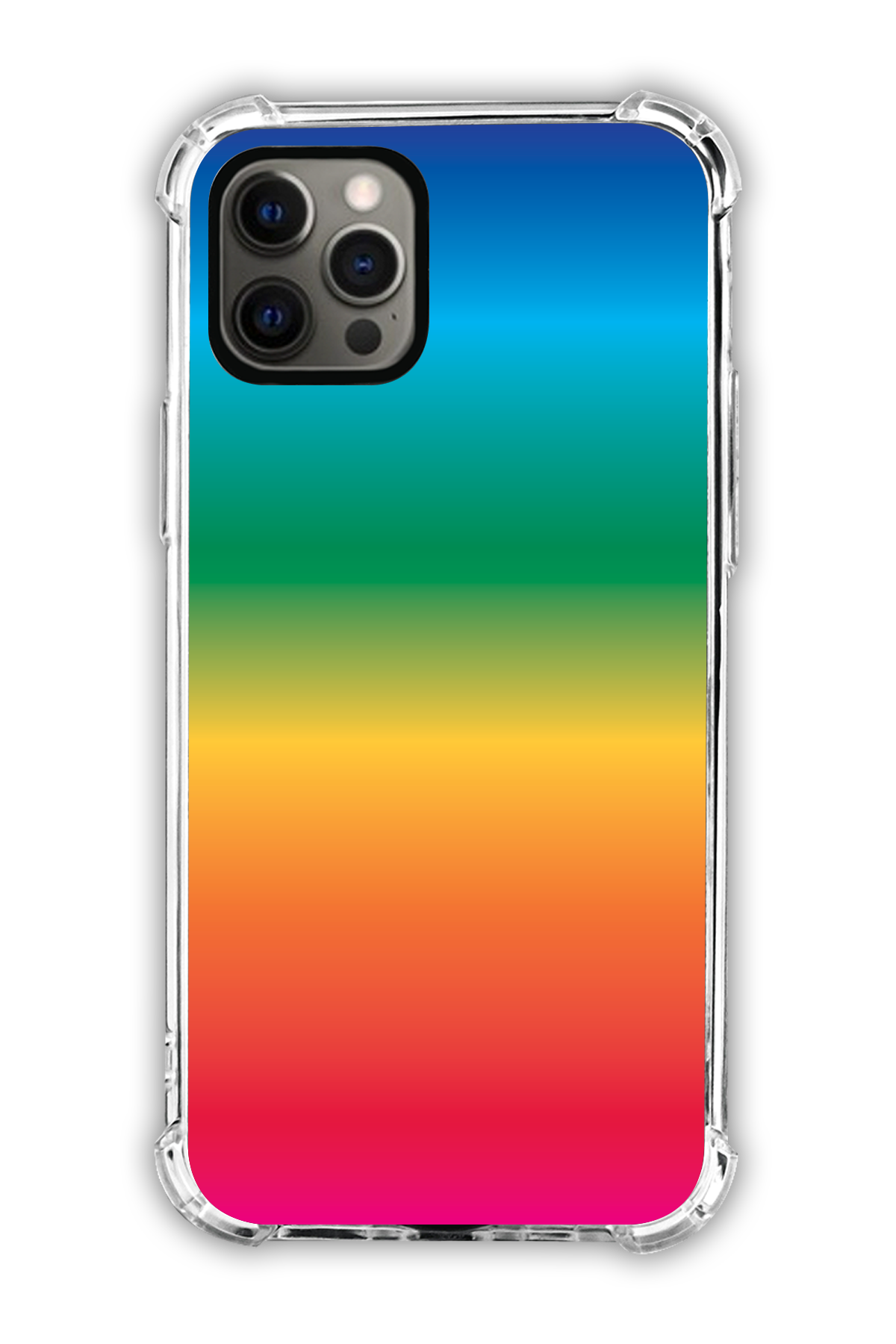 Rainbow - The Edgy One Collection - iPhone 12 Pro - Transparent Case