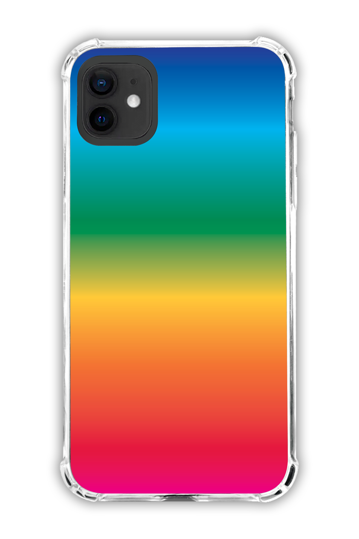 Rainbow - The Edgy One Collection - iPhone 12 - Transparent Case