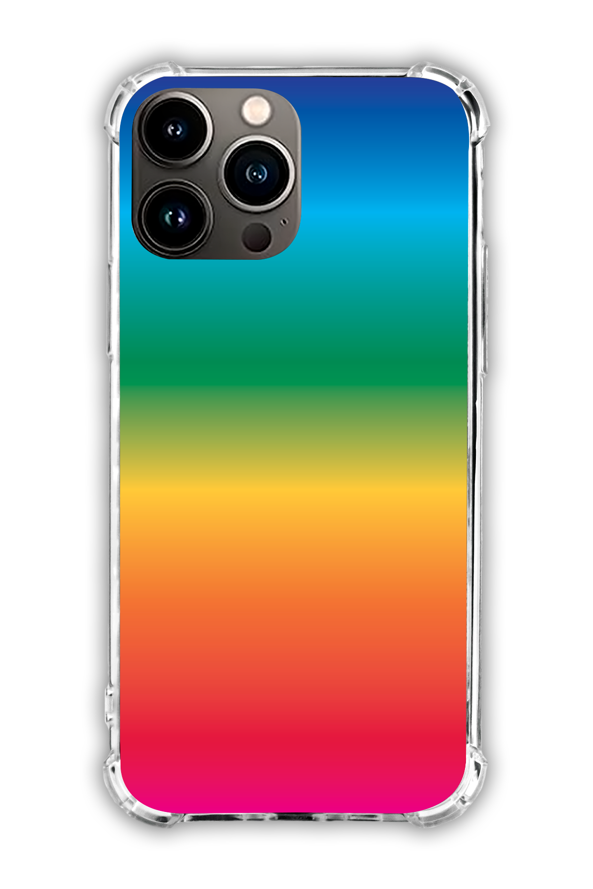 Rainbow - The Edgy One Collection - iPhone 16 Pro Max - Transparent Case