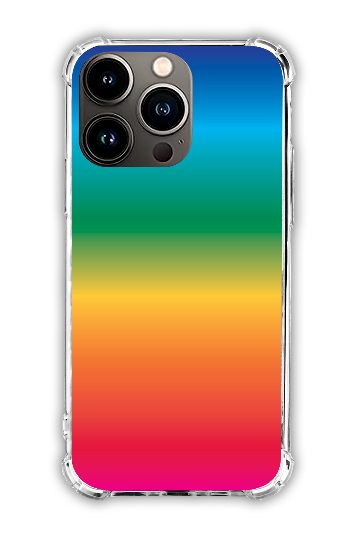 Rainbow - The Edgy One Collection - iPhone 13 Pro - Transparent Case