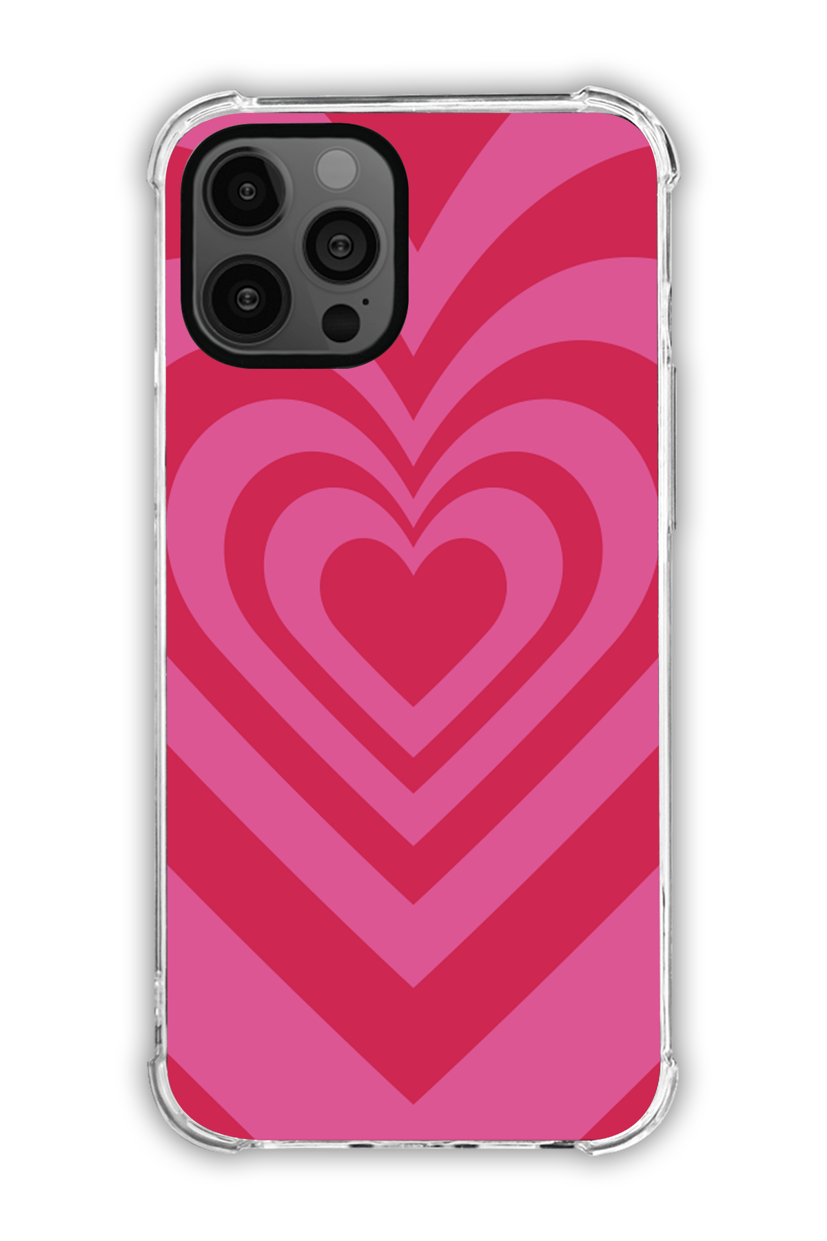 Pink - Valentine's Daycase - iPhone 12 Pro Max - Transparent Case