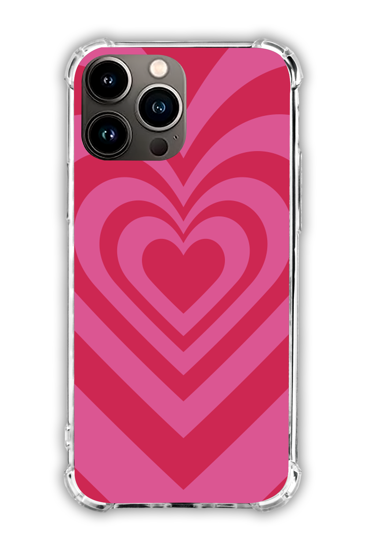 Pink - Valentine's Daycase - iPhone 13 Pro Max - Transparent Case