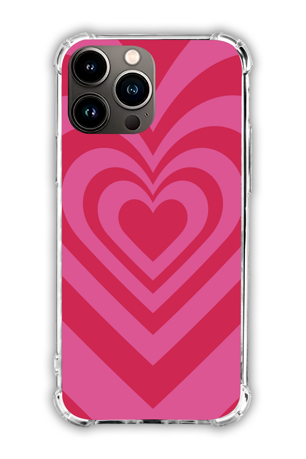 Pink - Valentine's Daycase - iPhone 16 Pro Max - Transparent Case