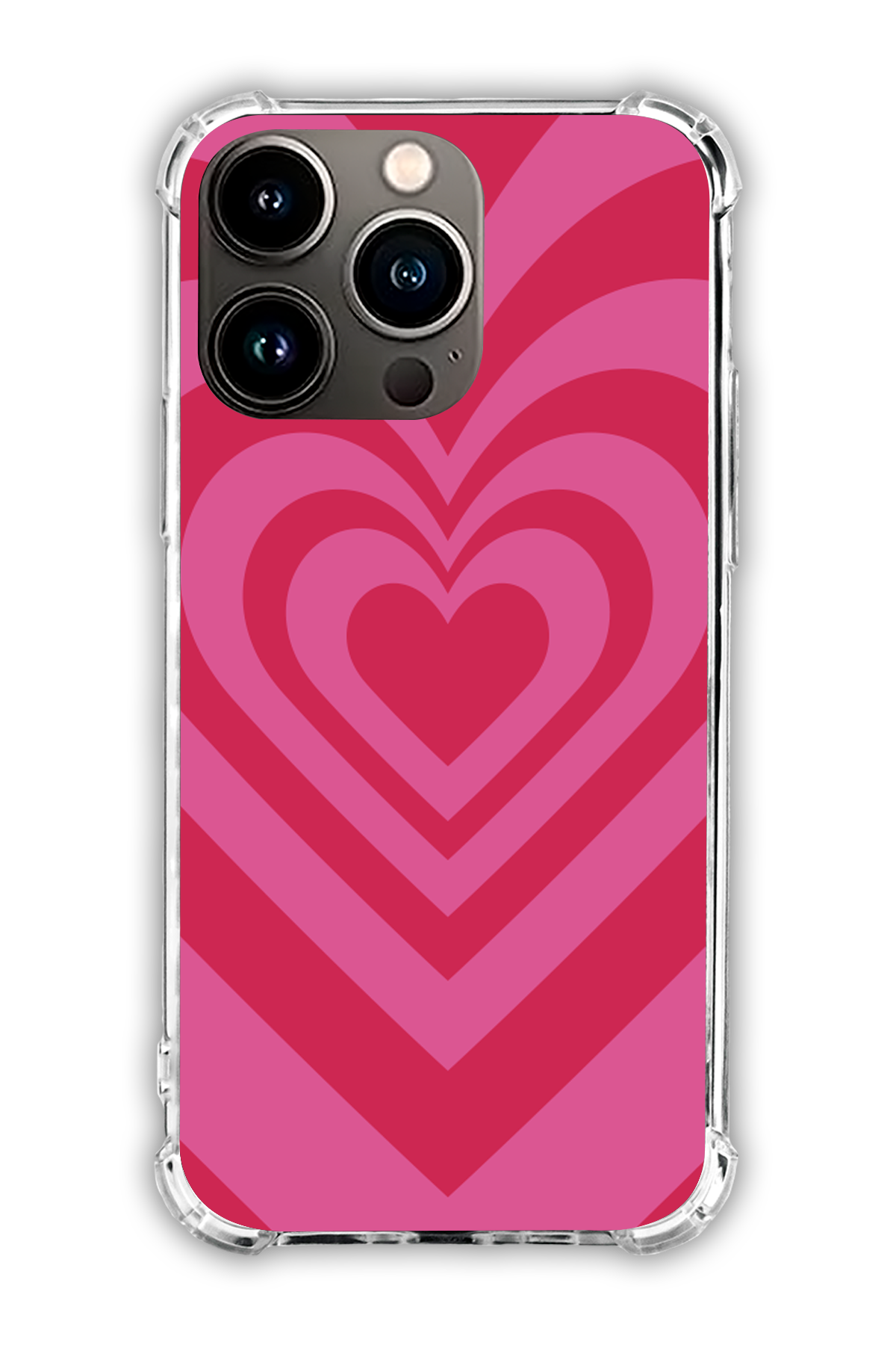 Pink - Valentine's Daycase - iPhone 13 Pro - Transparent Case