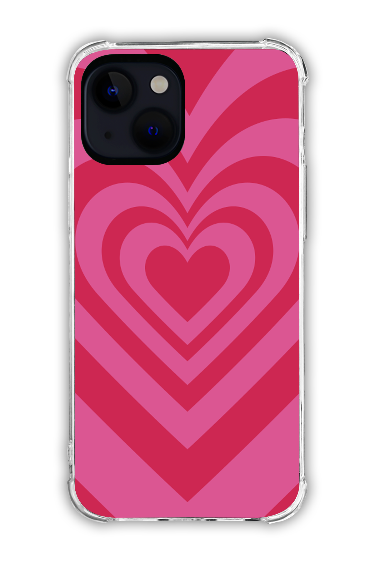 Pink - Valentine's Daycase - iPhone 13 - Transparent Case