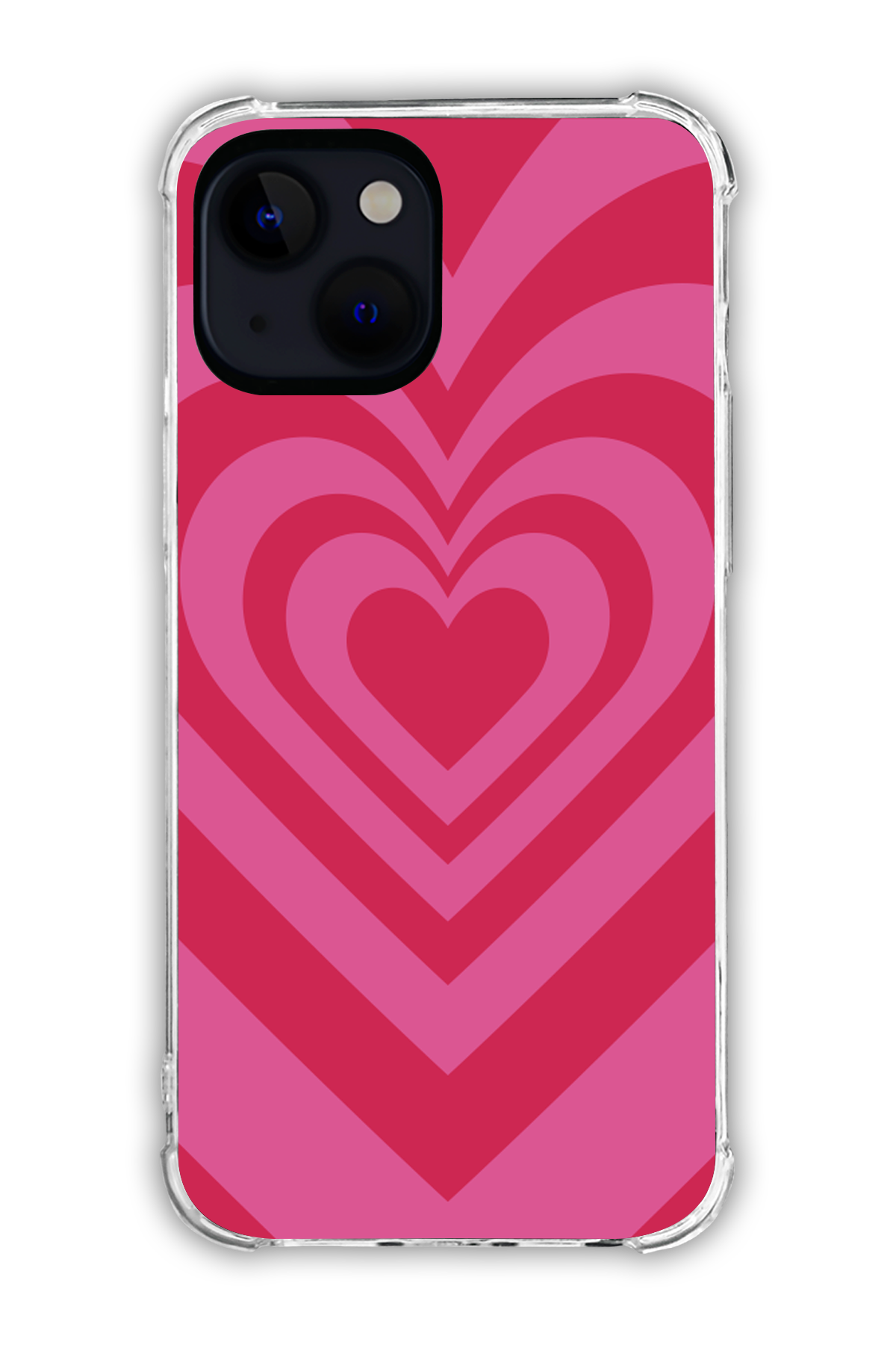 Pink - Valentine's Daycase - iPhone 15 Plus - Transparent Case