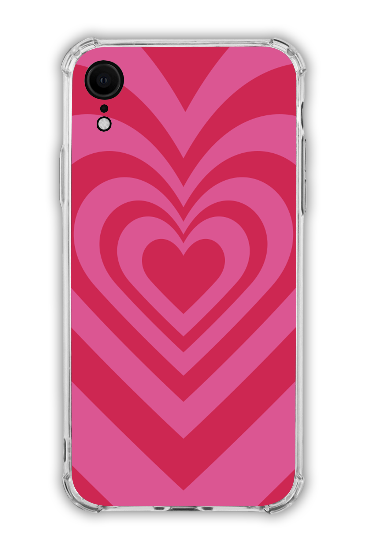 Pink - Valentine's Daycase - iPhone XR - Transparent Case