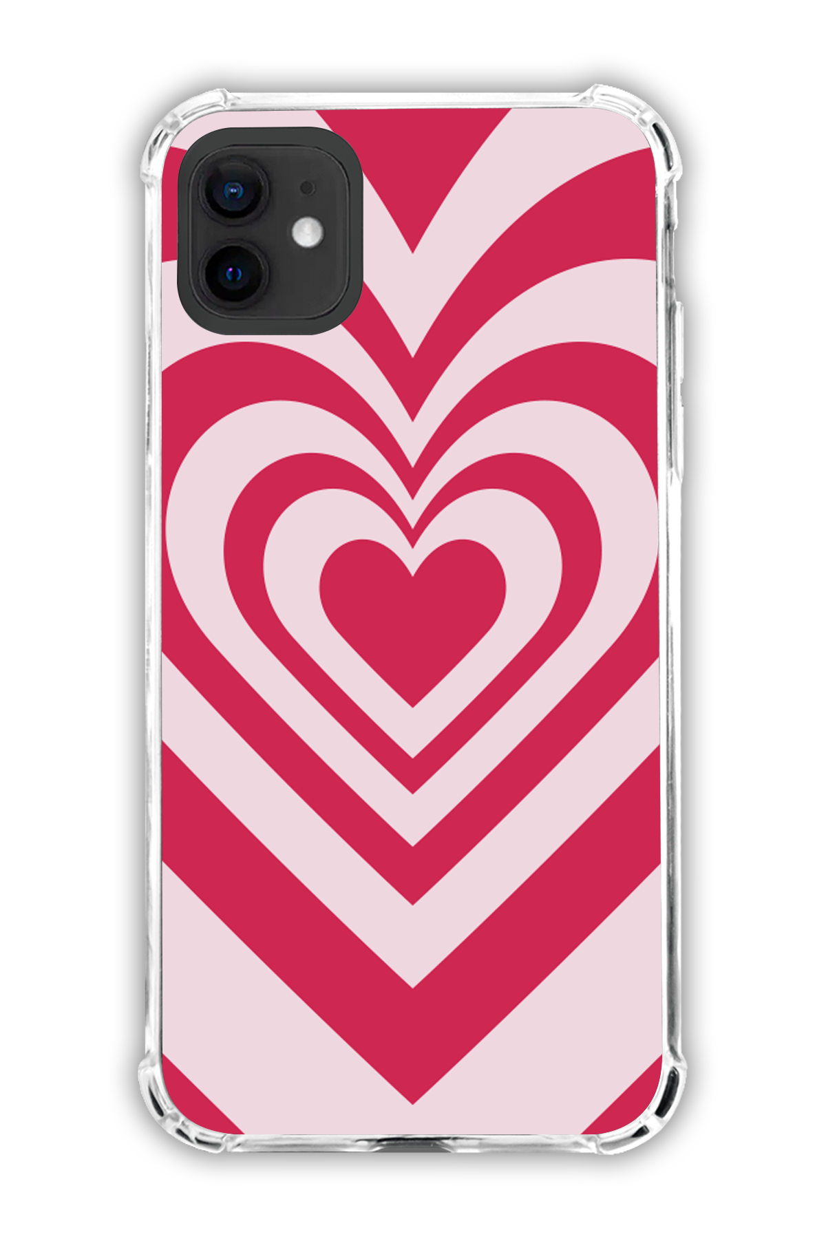 White - Valentine's Daycase - iPhone 12 - Transparent Case