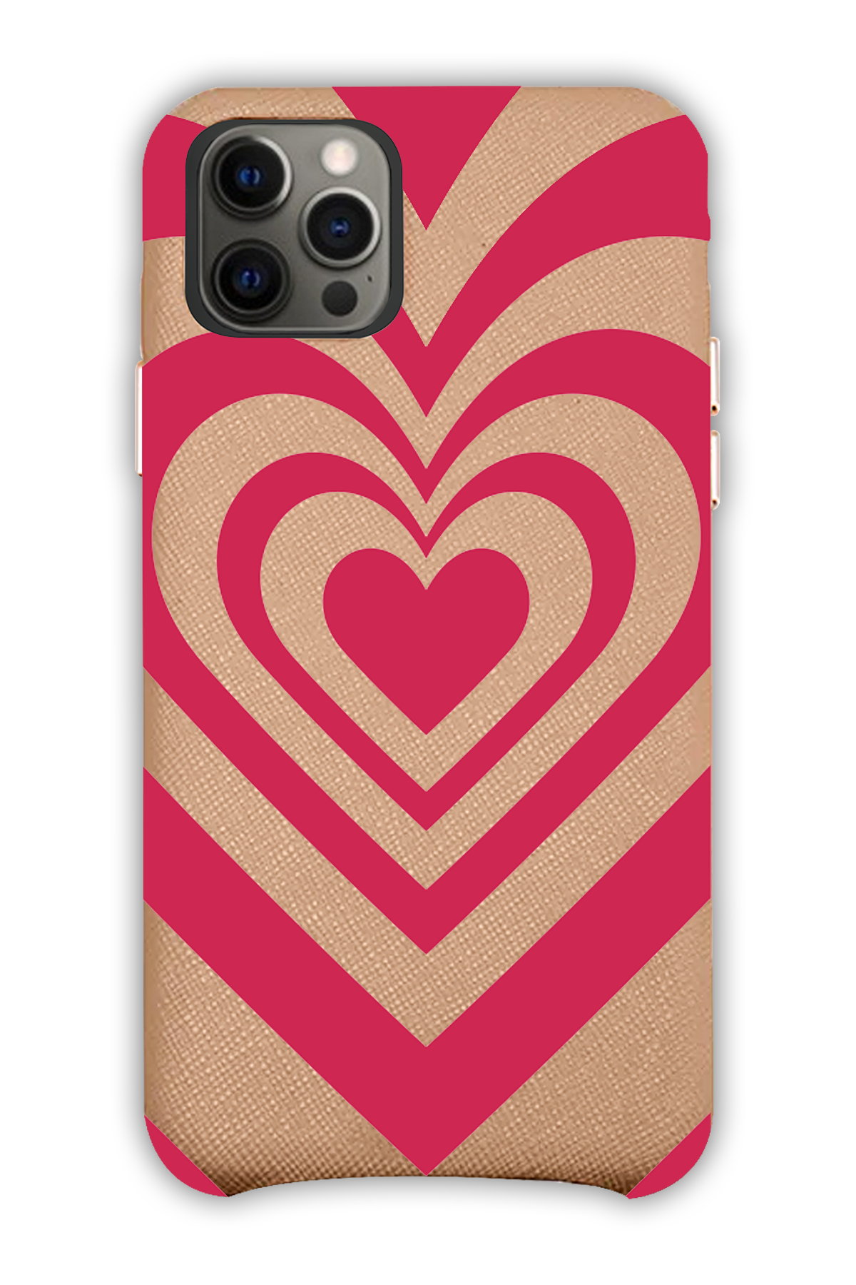 Camel - Valentine's Daycase - iPhone 12 Pro - Leather Case