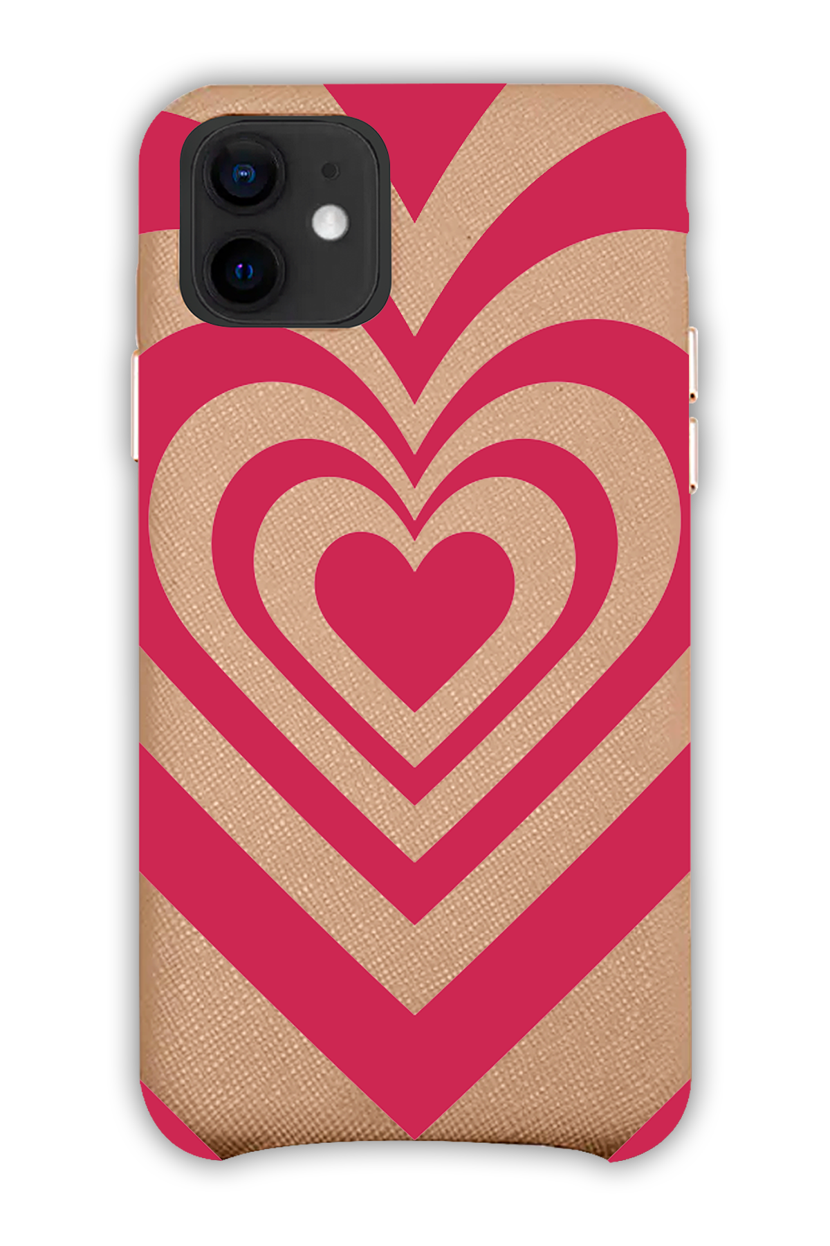 Camel - Valentine's Daycase - iPhone 12 - Leather Case