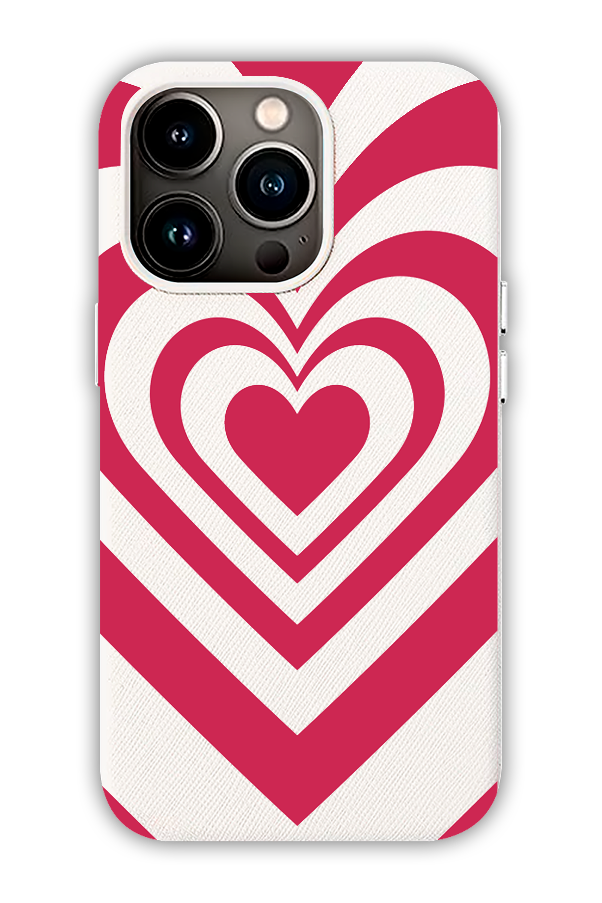 White - Valentine's Daycase - iPhone 13 Pro Max - Leather Case
