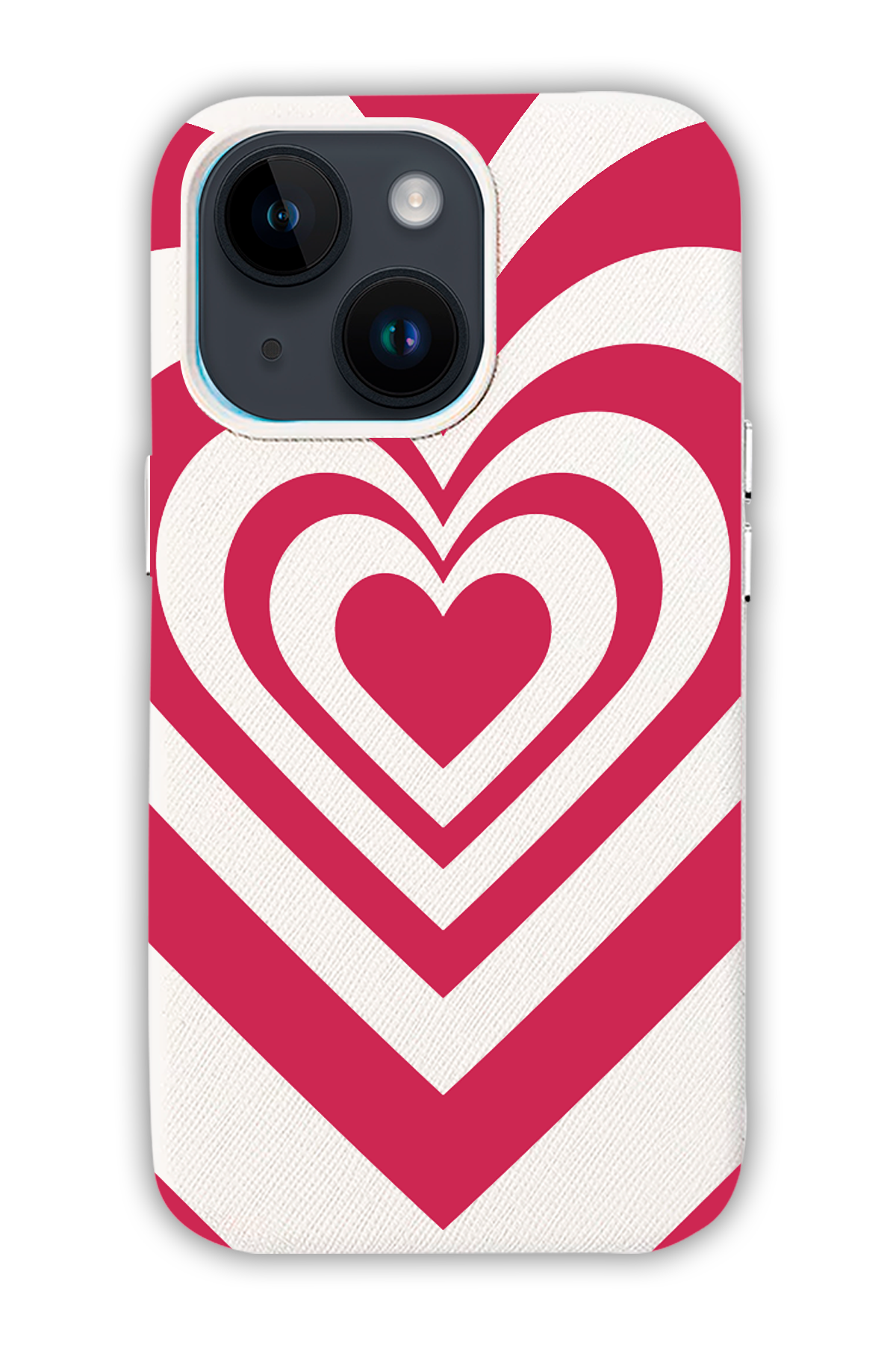 White - Valentine's Daycase - iPhone 14 Max - Leather Case