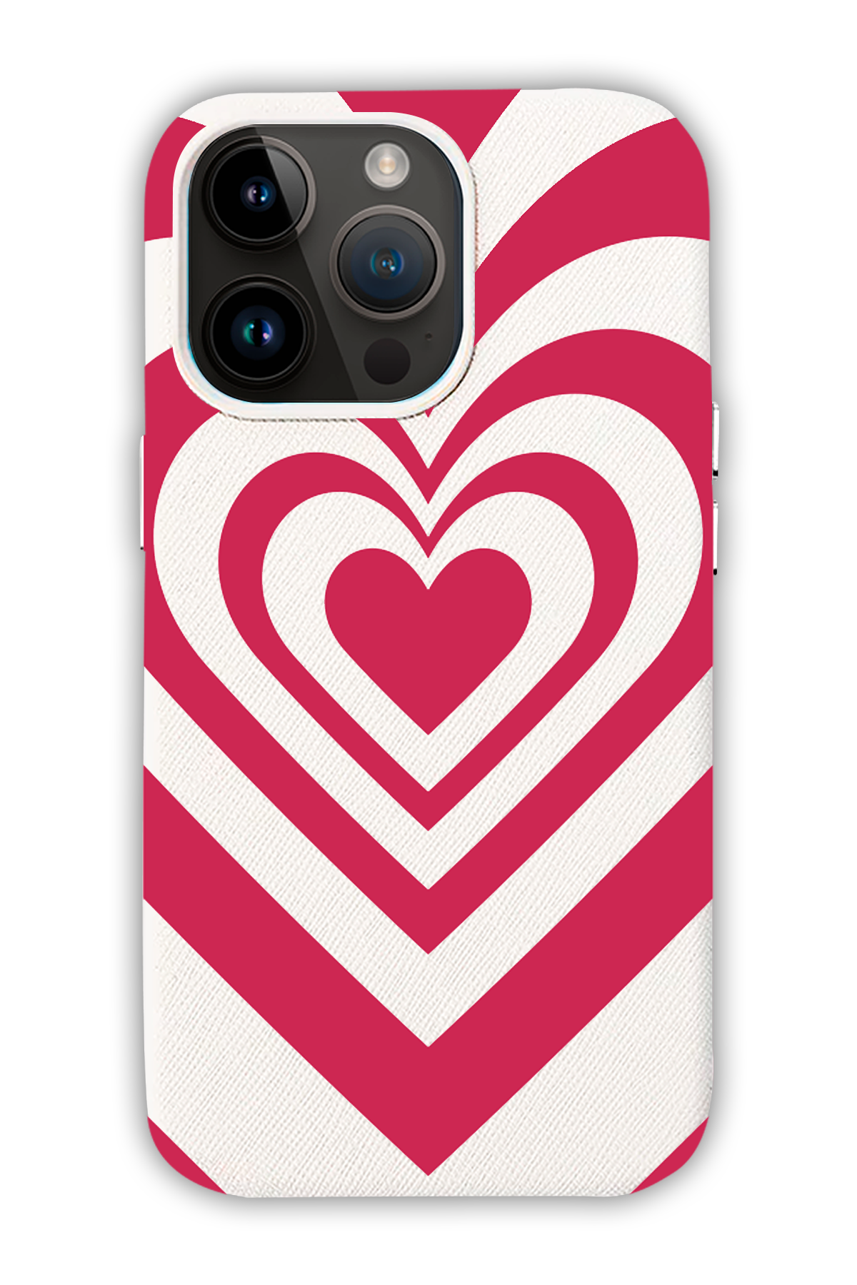 White - Valentine's Daycase - iPhone 14 Pro Max - Leather Case