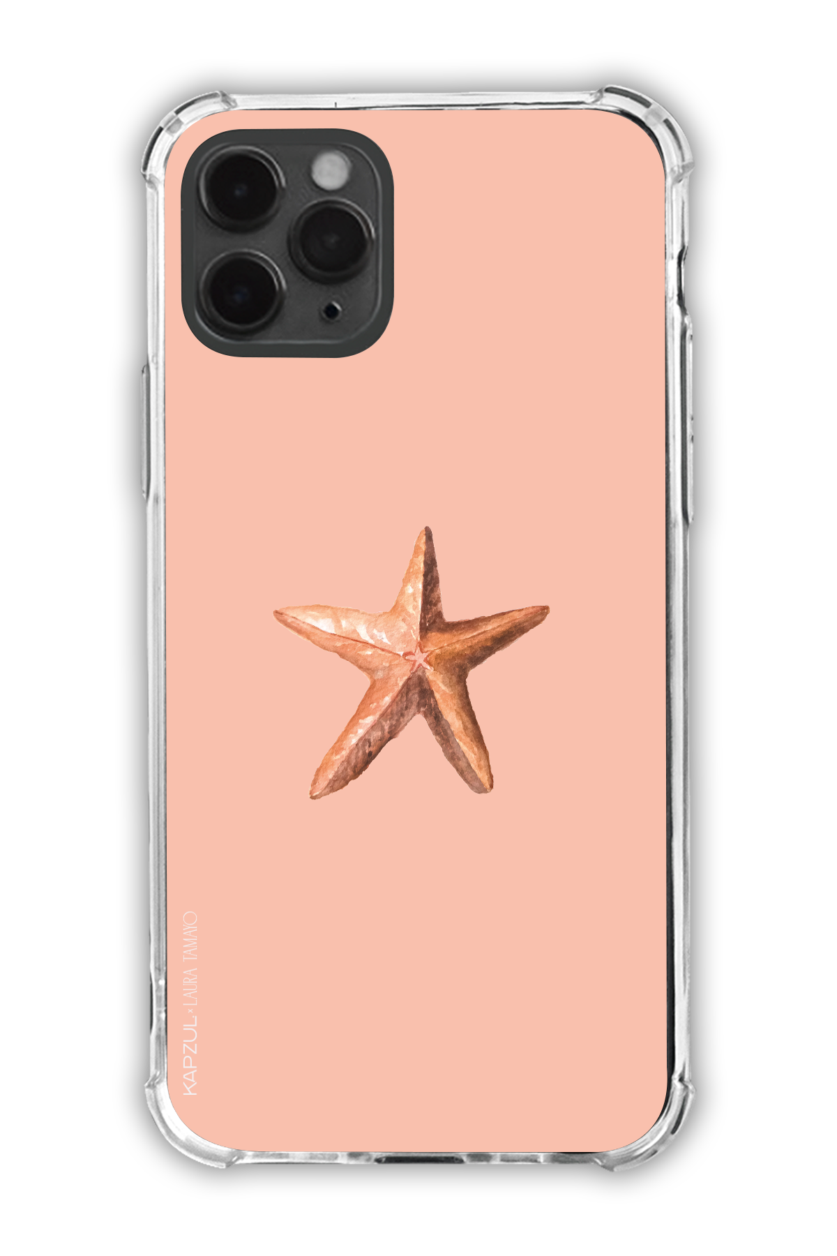 Pink - Simple Design – Sea Shell Case - iPhone 11 Pro - Transparent Case