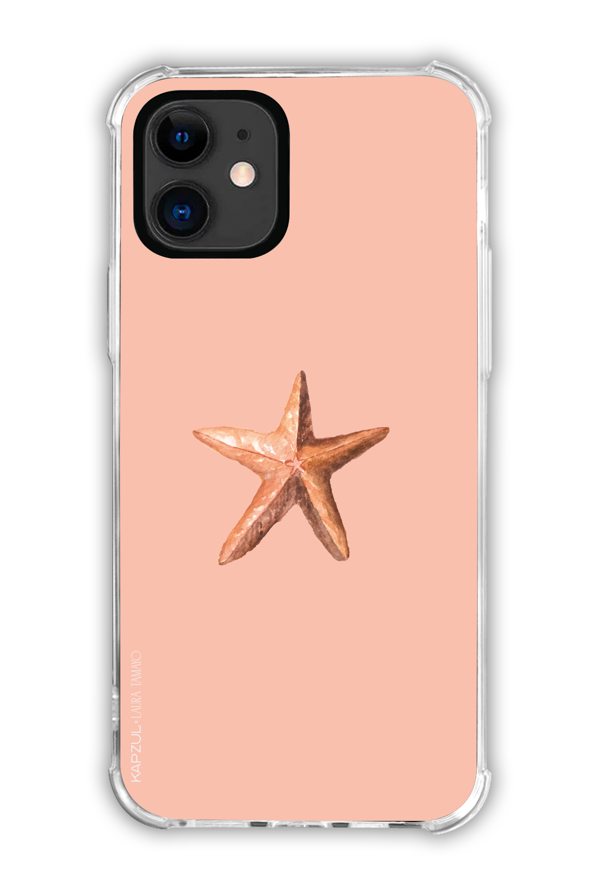 Pink - Simple Design – Sea Shell Case - iPhone 11 - Transparent Case