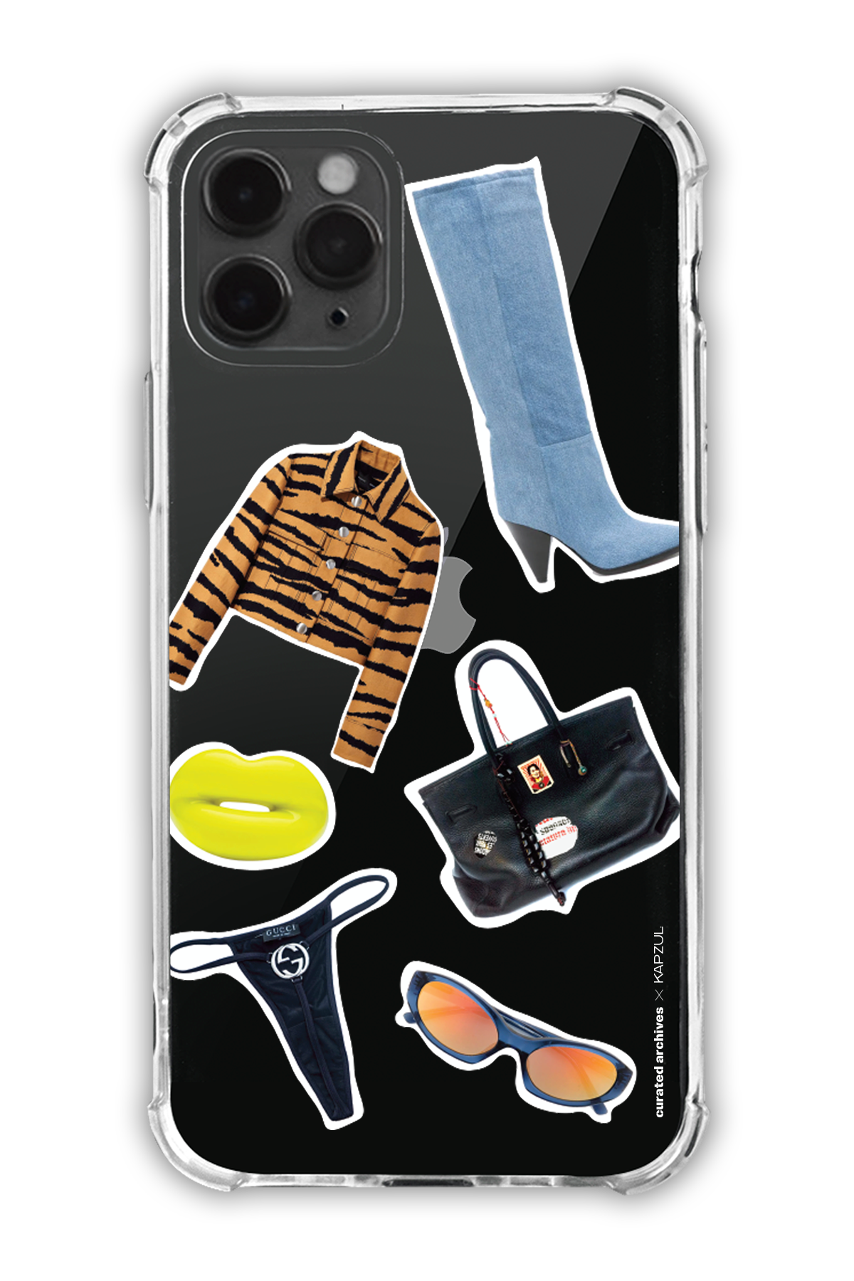 Stickers - Curated Archives X KAPZUL Stickers - iPhone 11 Pro  - Transparent Case