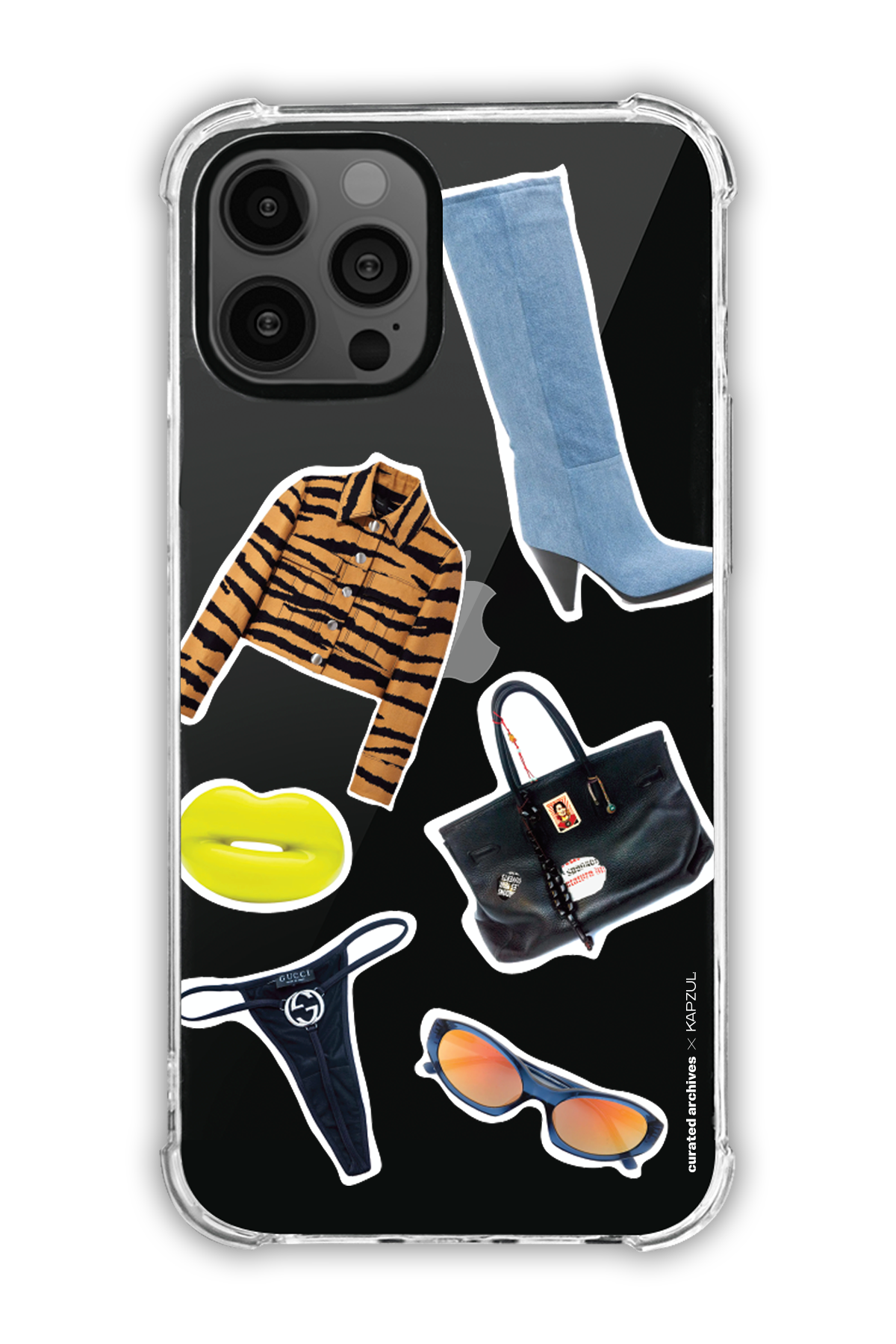 Stickers - Curated Archives X KAPZUL Stickers - iPhone 12 Pro Max - Transparent Case