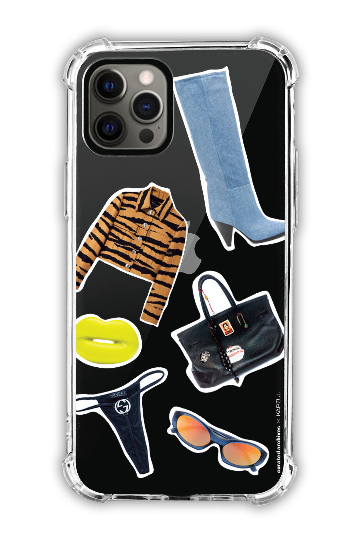 Stickers - Curated Archives X KAPZUL Stickers - iPhone 12 Pro - Transparent Case