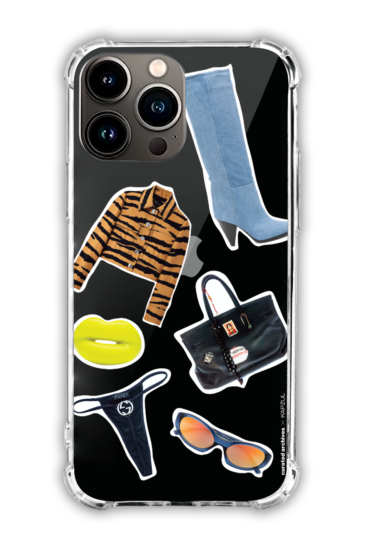 Stickers - Curated Archives X KAPZUL Stickers - iPhone 16 Pro Max - Transparent Case