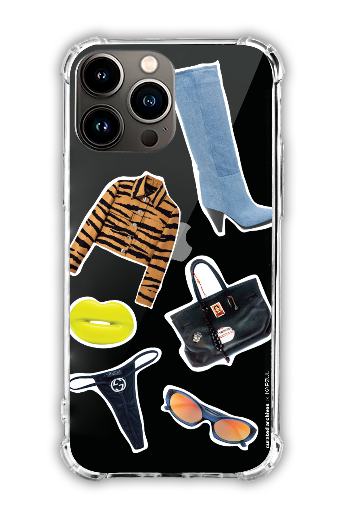 Stickers - Curated Archives X KAPZUL Stickers - iPhone 15 Pro - Transparent Case