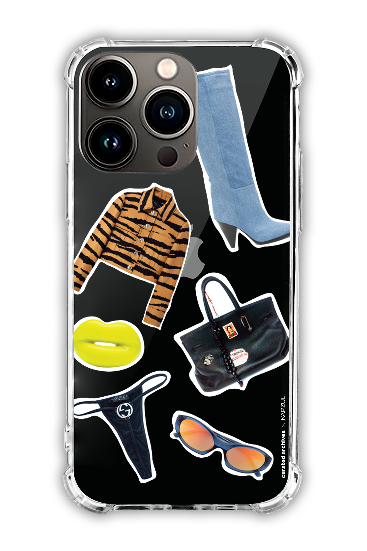 Stickers - Curated Archives X KAPZUL Stickers - iPhone 13 Pro - Transparent Case