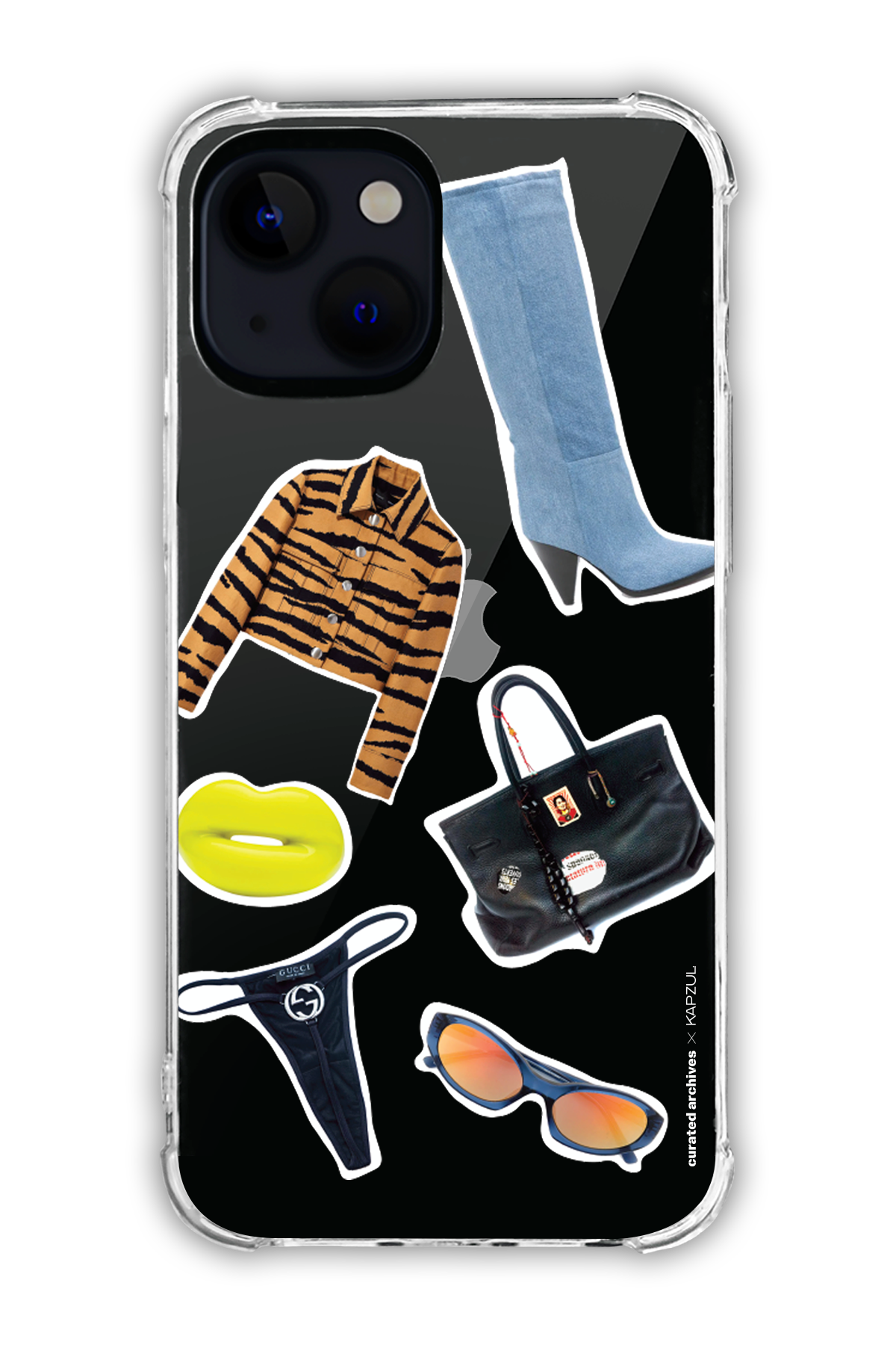 Stickers - Curated Archives X KAPZUL Stickers - iPhone 13 - Transparent Case