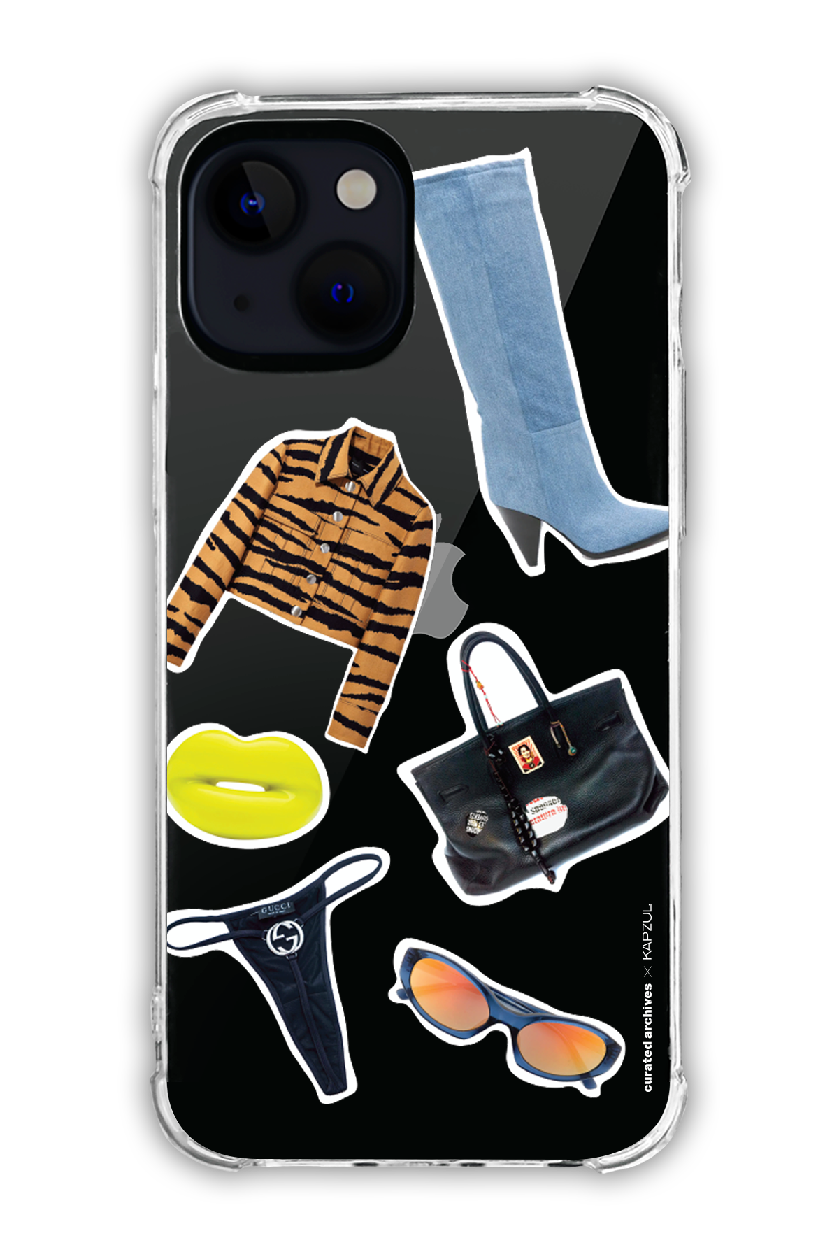 Stickers - Curated Archives X KAPZUL Stickers - iPhone 15 Plus - Transparent Case