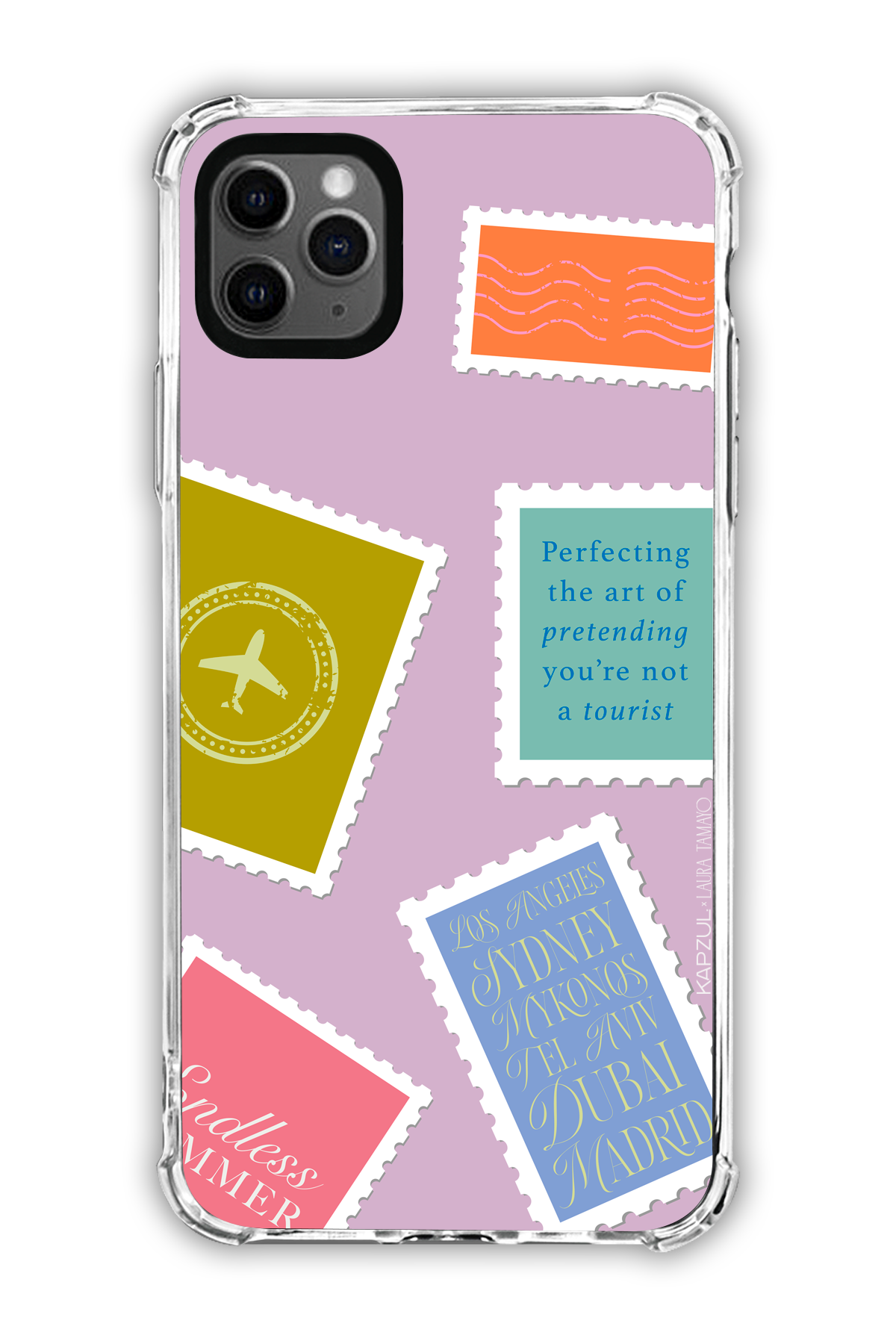 Full Design 1 – Travels Case - iPhone 11 Pro Max - Transparent Case