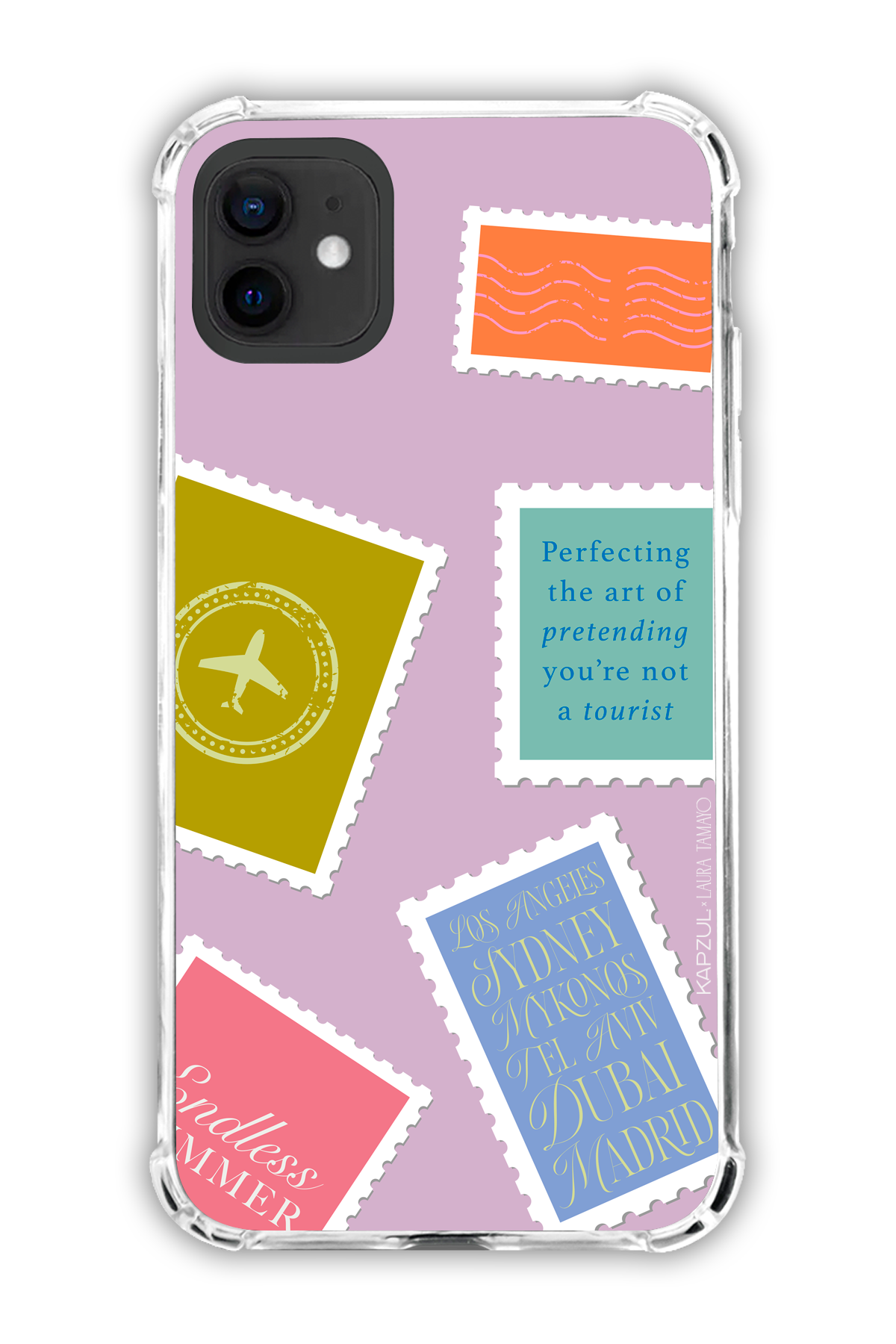 Full Design 1 – Travels Case - iPhone 12 - Transparent Case