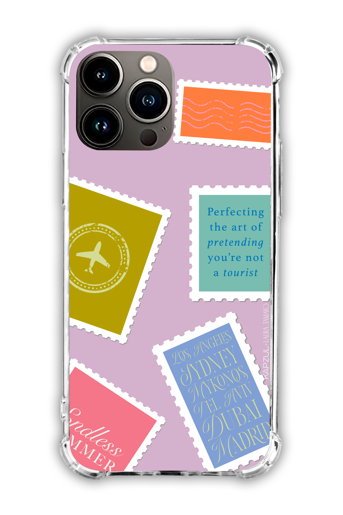 Full Design 1 – Travels Case - iPhone 13 Pro Max - Transparent Case
