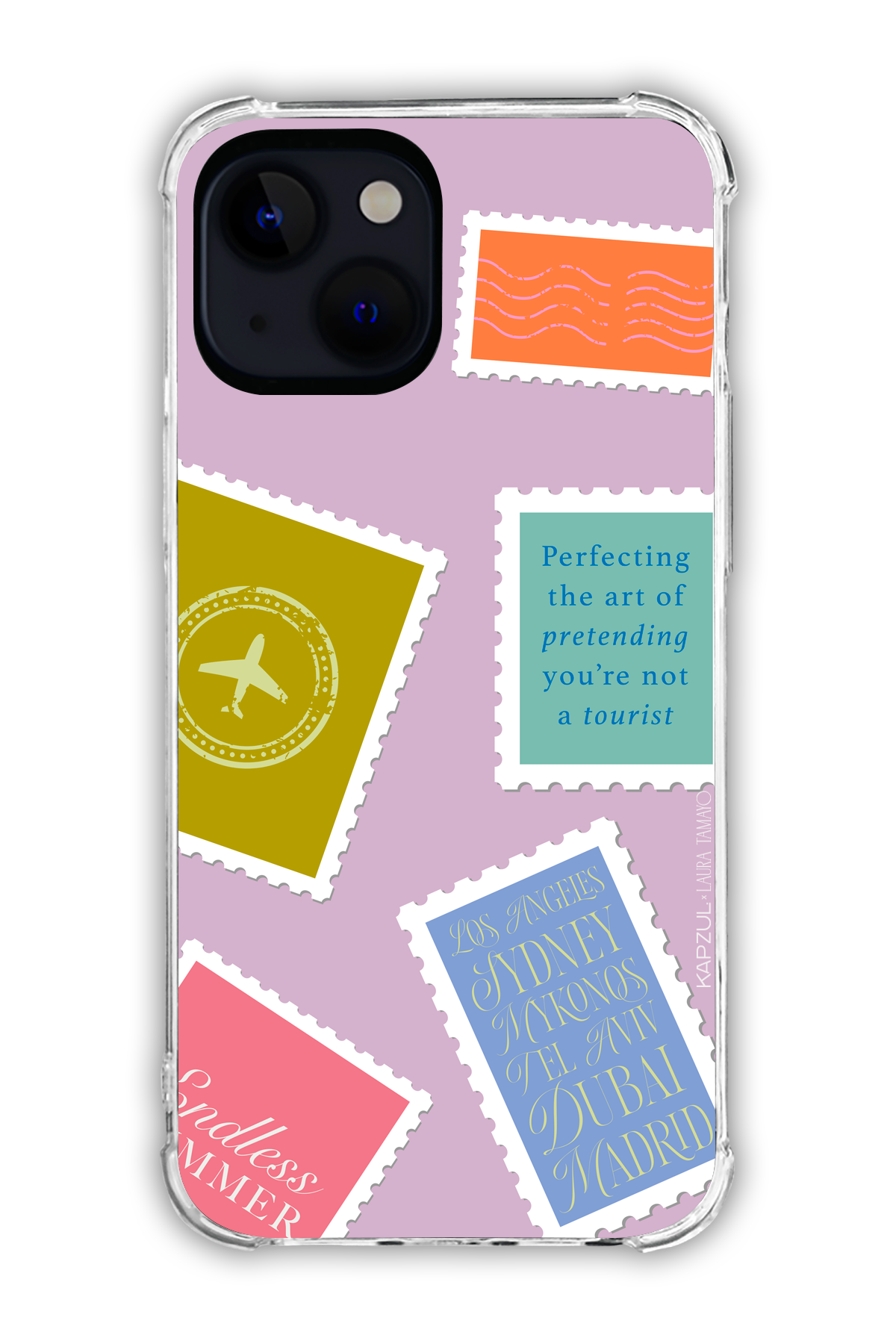 Full Design 1 – Travels Case - iPhone 13 - Transparent Case