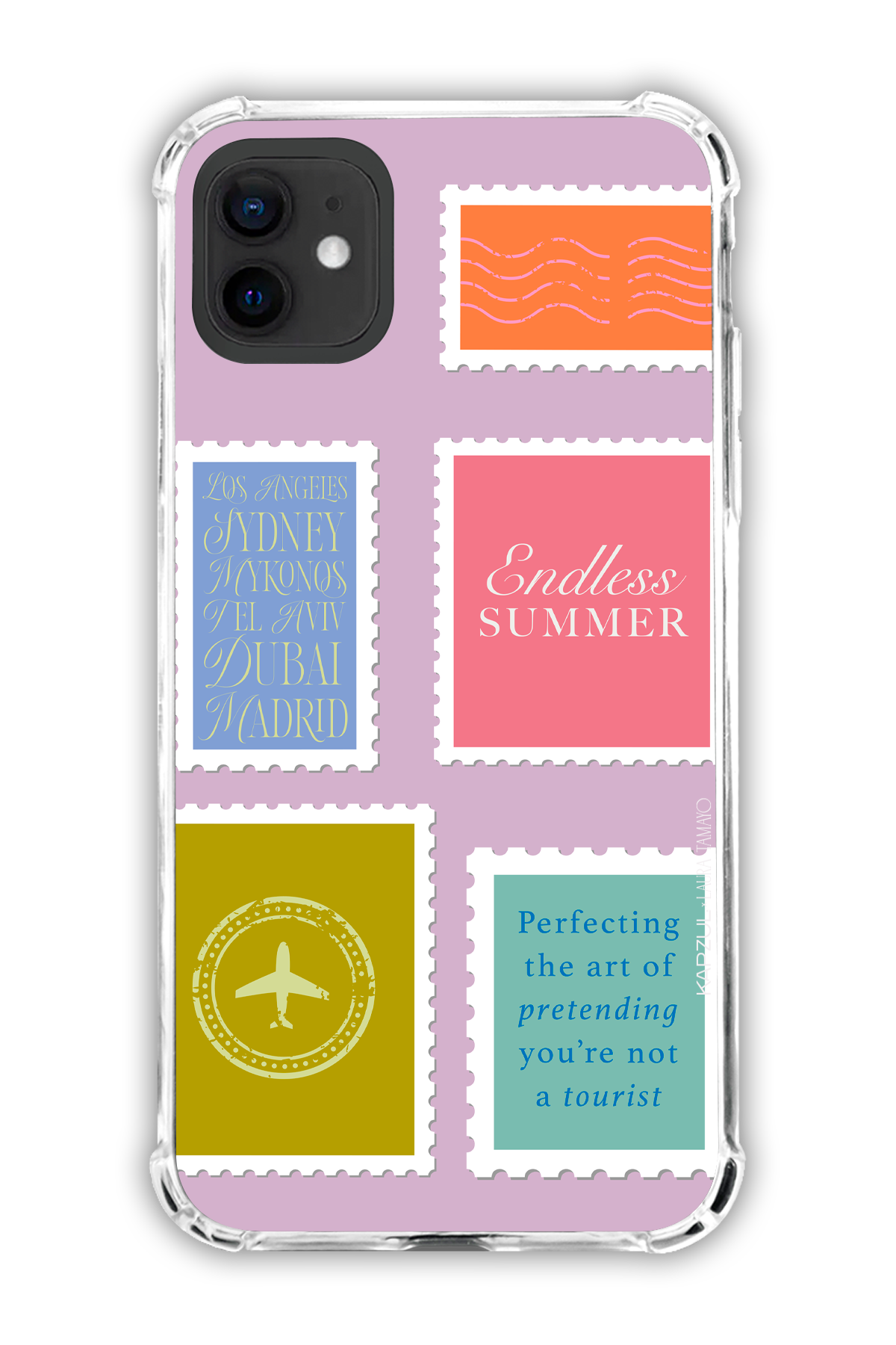 Full Design 2 – Travels Case - iPhone 12 - Transparent Case