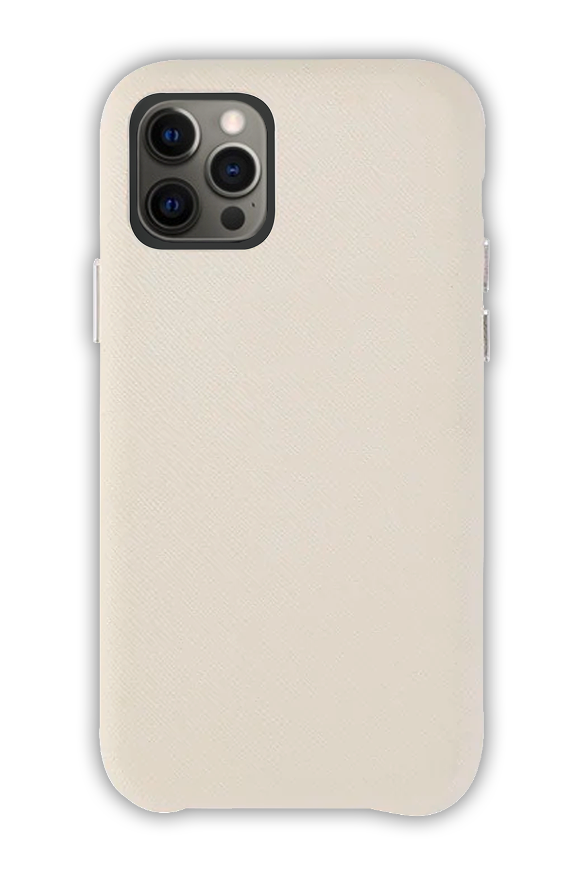 White - iPhone 12 Pro -  Leather Case (Logo)