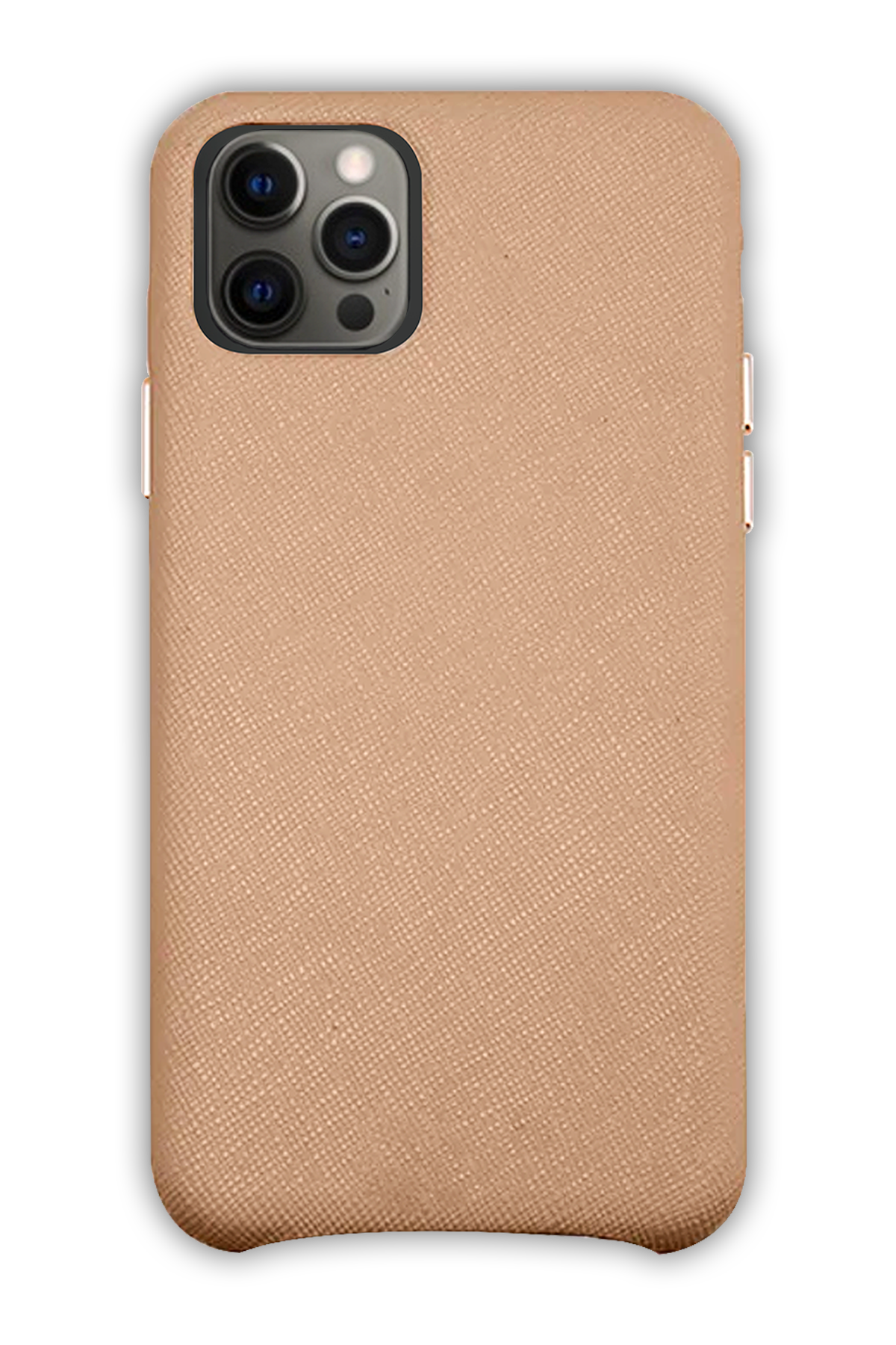 Camel - iPhone 12 Pro -  Leather Case (Logo)