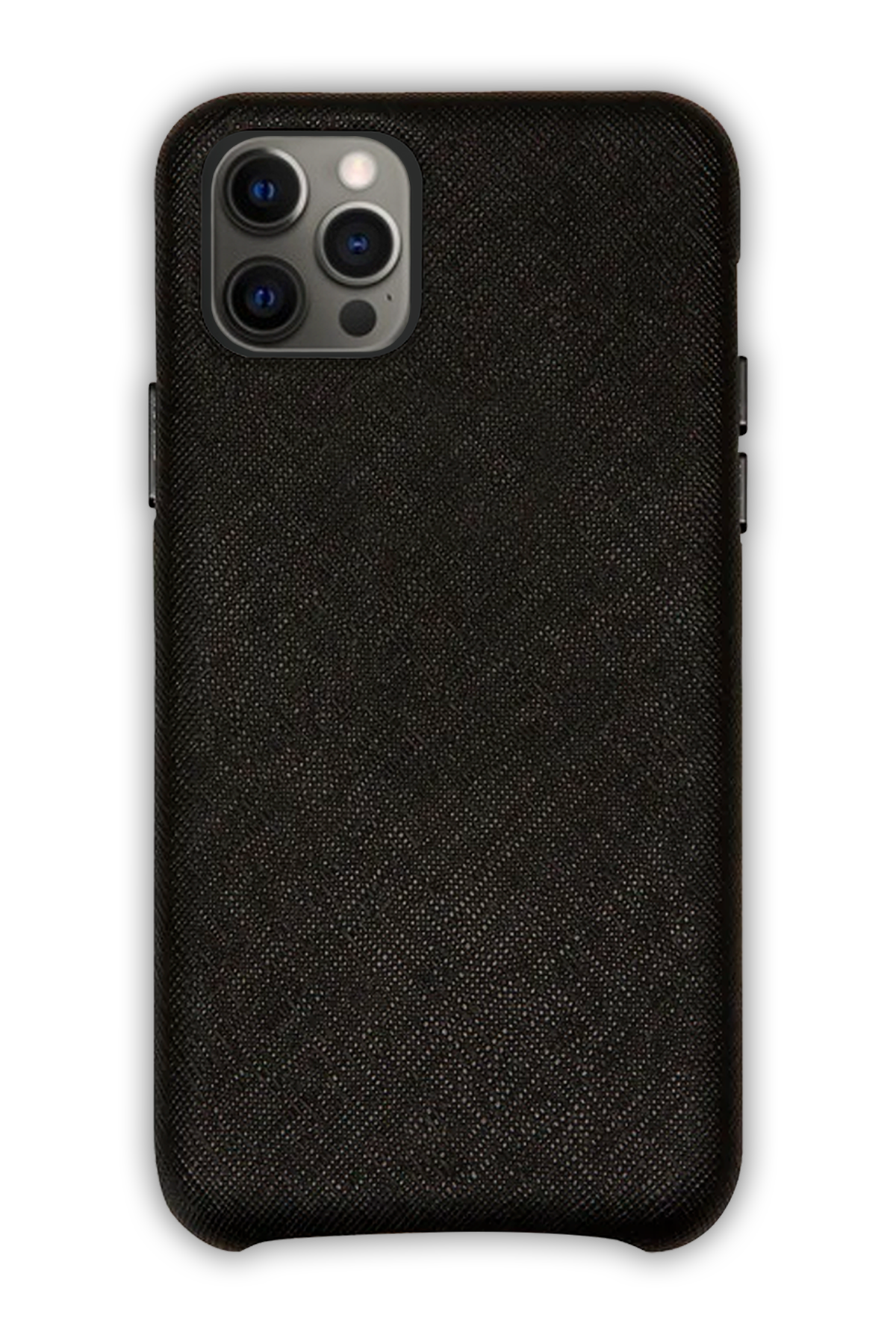 Black - iPhone 12 Pro -  Leather Case (Logo)