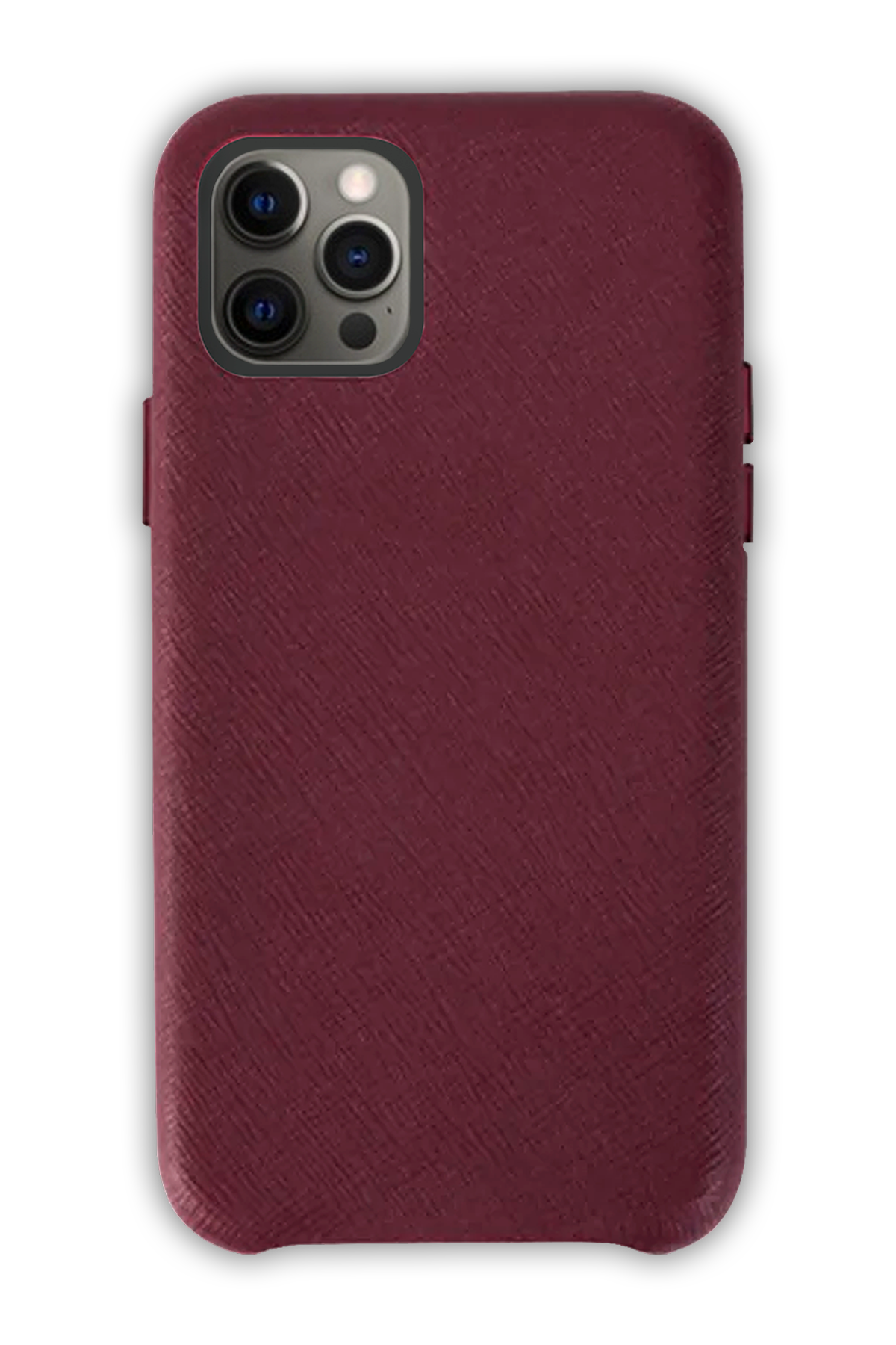 Burgundy - iPhone 12 Pro -  Leather Case