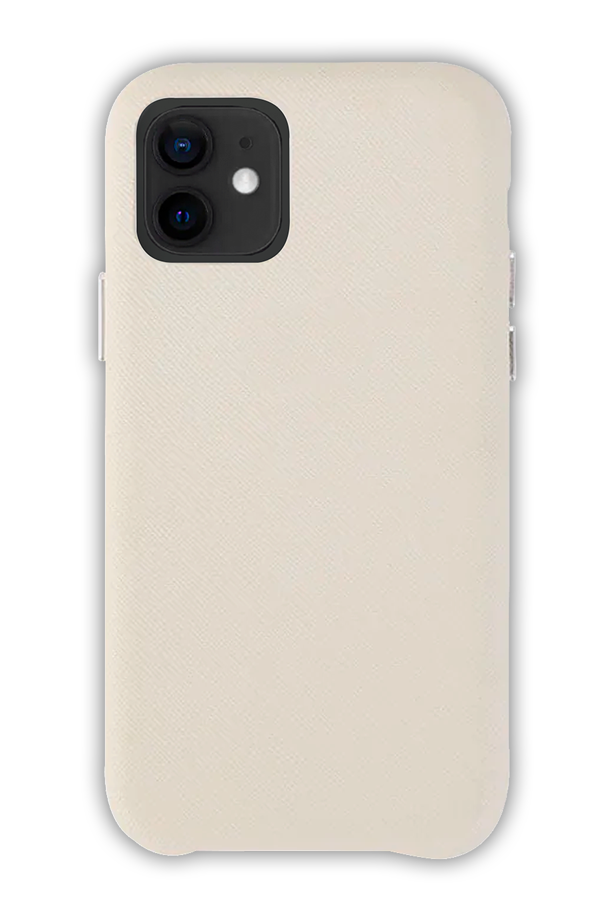 White - iPhone 12 -  Leather Case