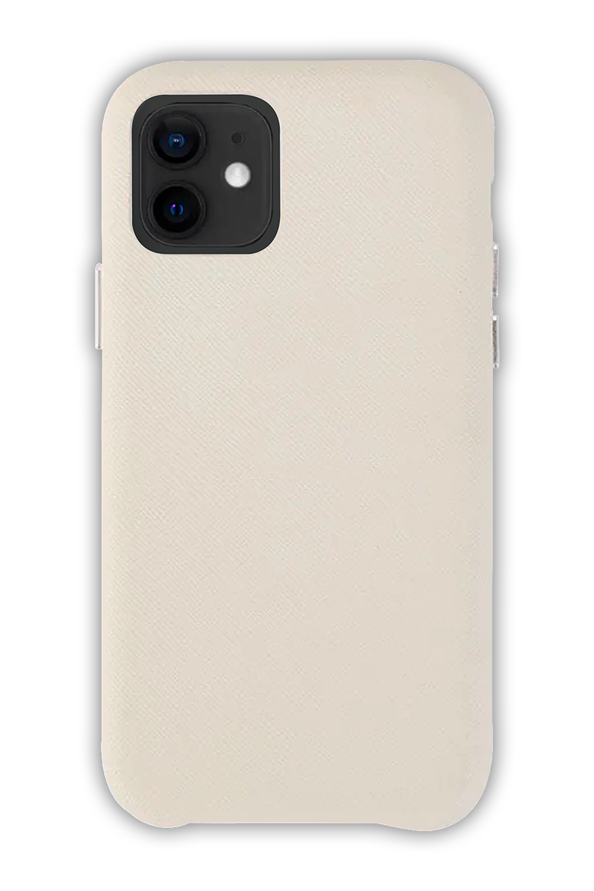 White - iPhone 12 -  Leather Case (Logo)